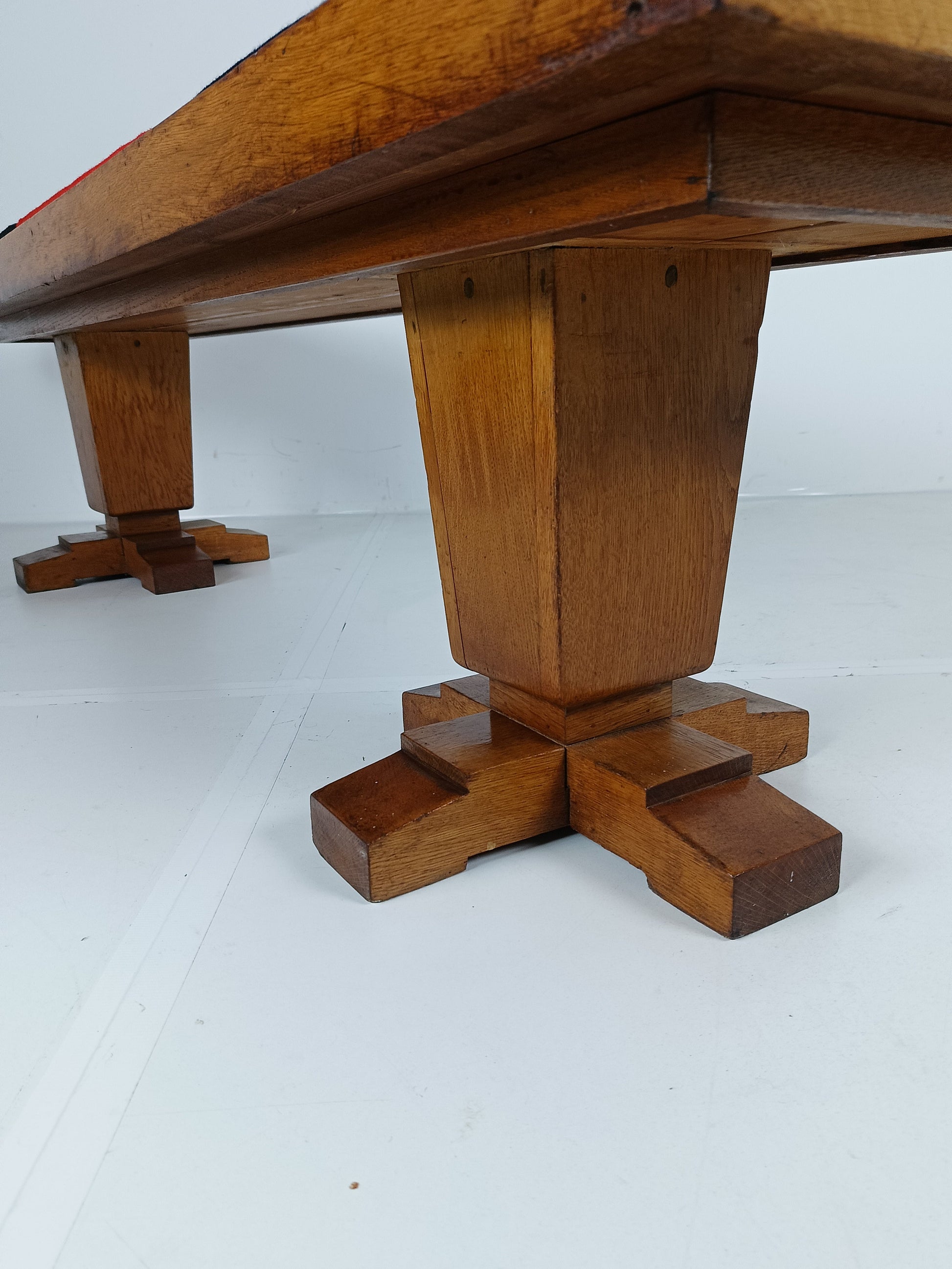 Art Deco Church Bench Reupholstered Art Deco Church Bench Reupholstered