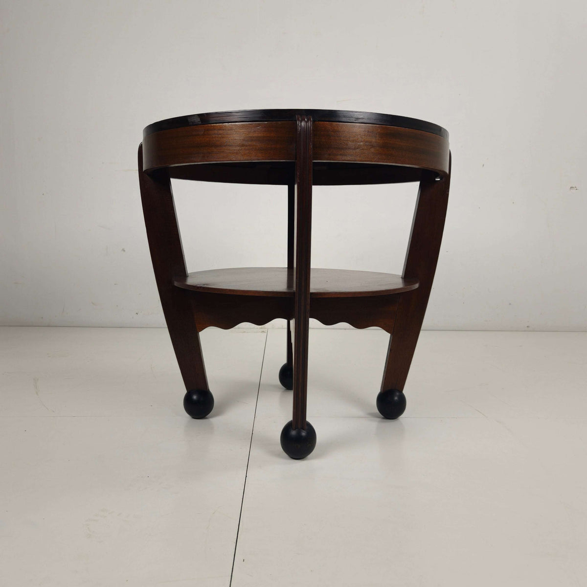 Art Deco Coffee Oak Table – Amsterdam School, The Netherlands, 1930s Art Deco Coffee Oak Table – Amsterdam School, The Netherlands, 1930s