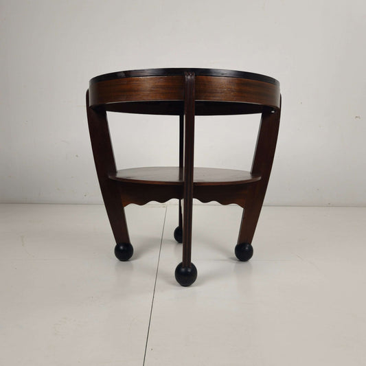Art Deco Coffee Oak Table – Amsterdam School, The Netherlands, 1930s Art Deco Coffee Oak Table – Amsterdam School, The Netherlands, 1930s