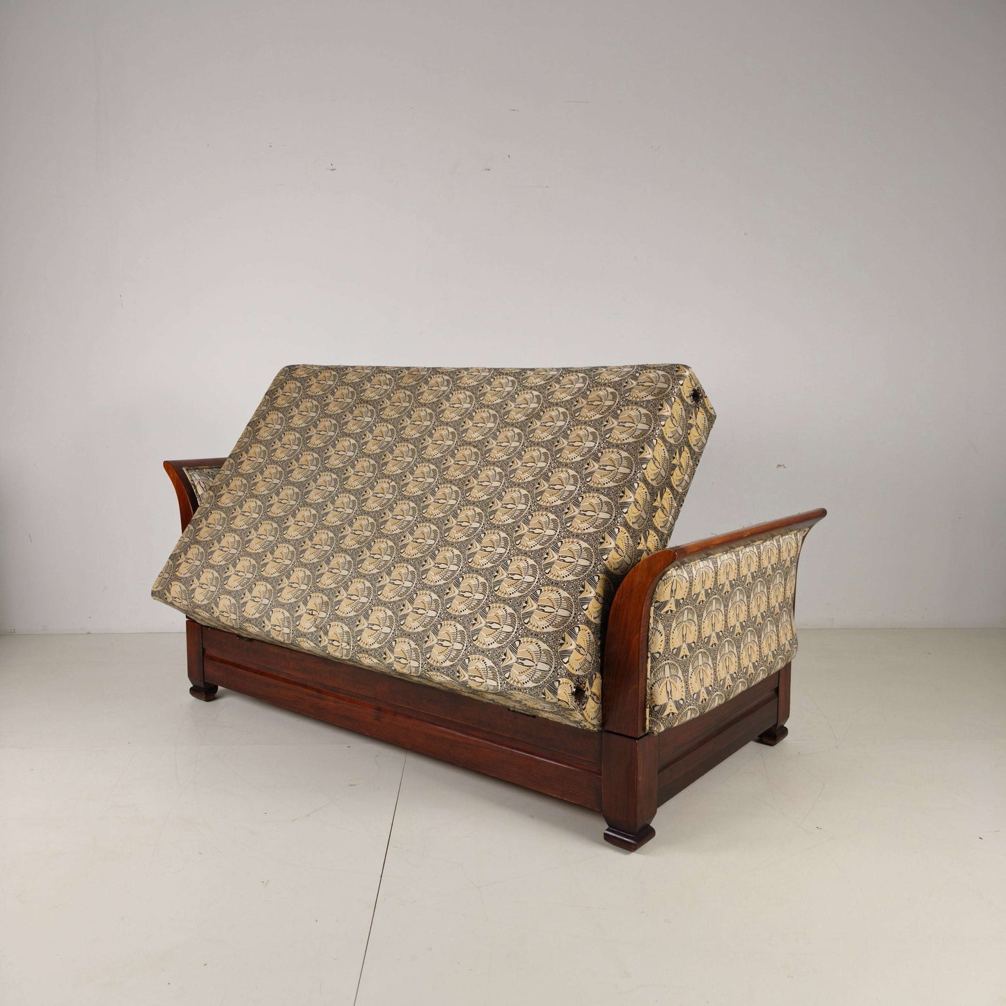 Art Deco Daybed with Hidden Storage & Adjustable Positions Art Deco Daybed with Hidden Storage & Adjustable Positions
