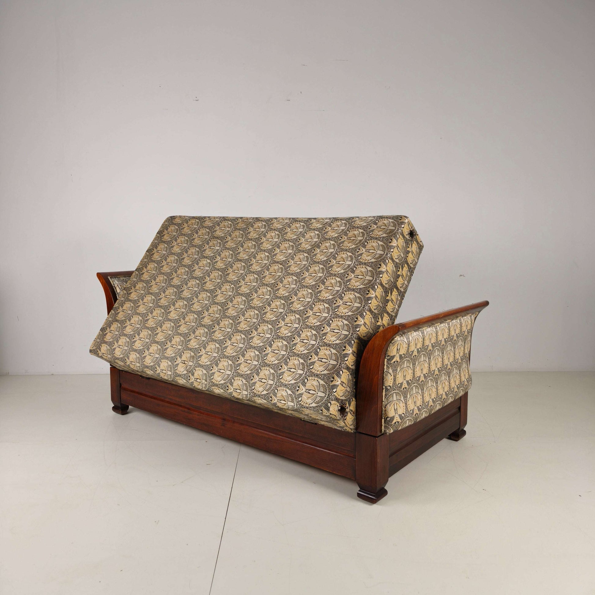 Art Deco Daybed with Hidden Storage & Adjustable Positions Art Deco Daybed with Hidden Storage & Adjustable Positions