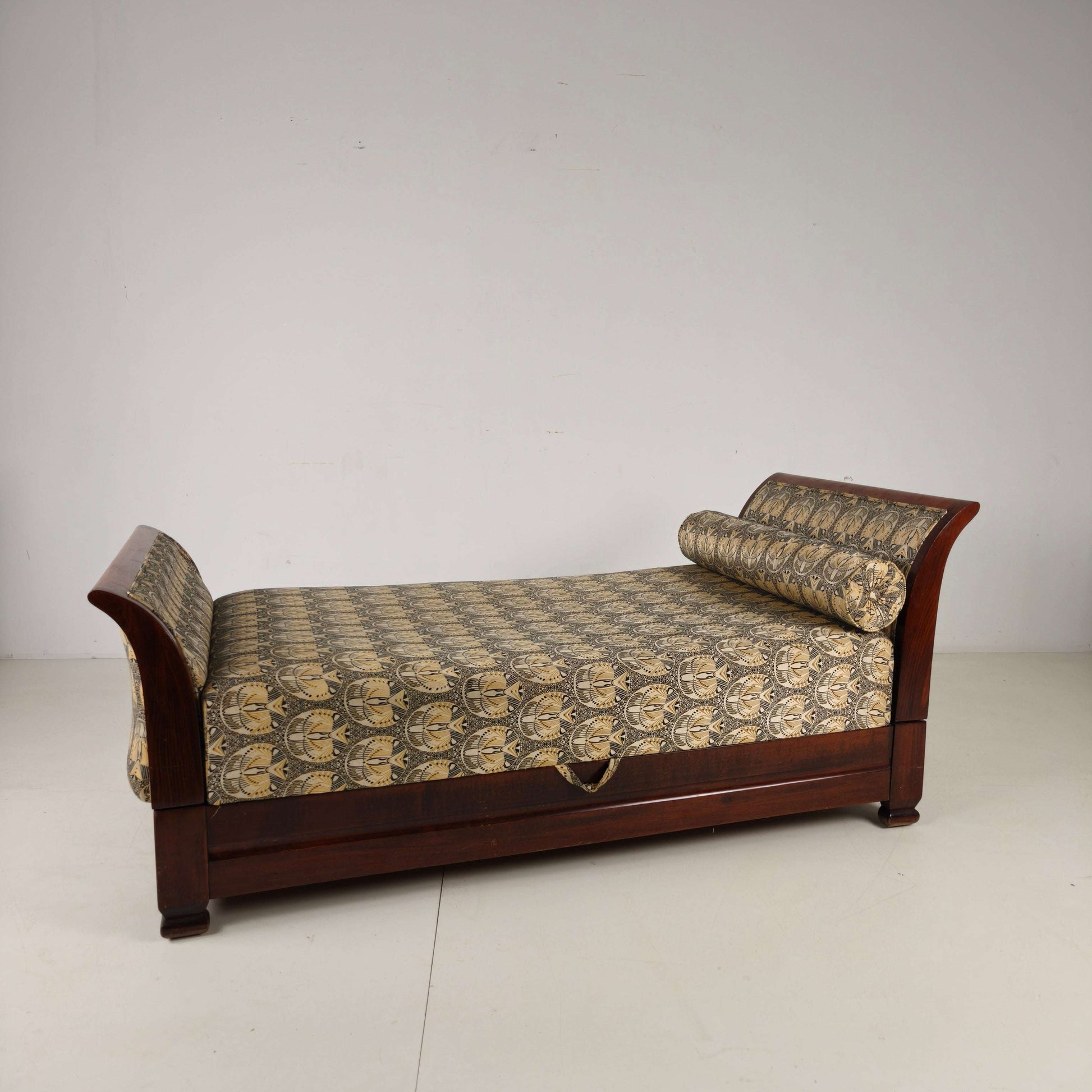 Art Deco Daybed with Hidden Storage & Adjustable Positions Art Deco Daybed with Hidden Storage & Adjustable Positions