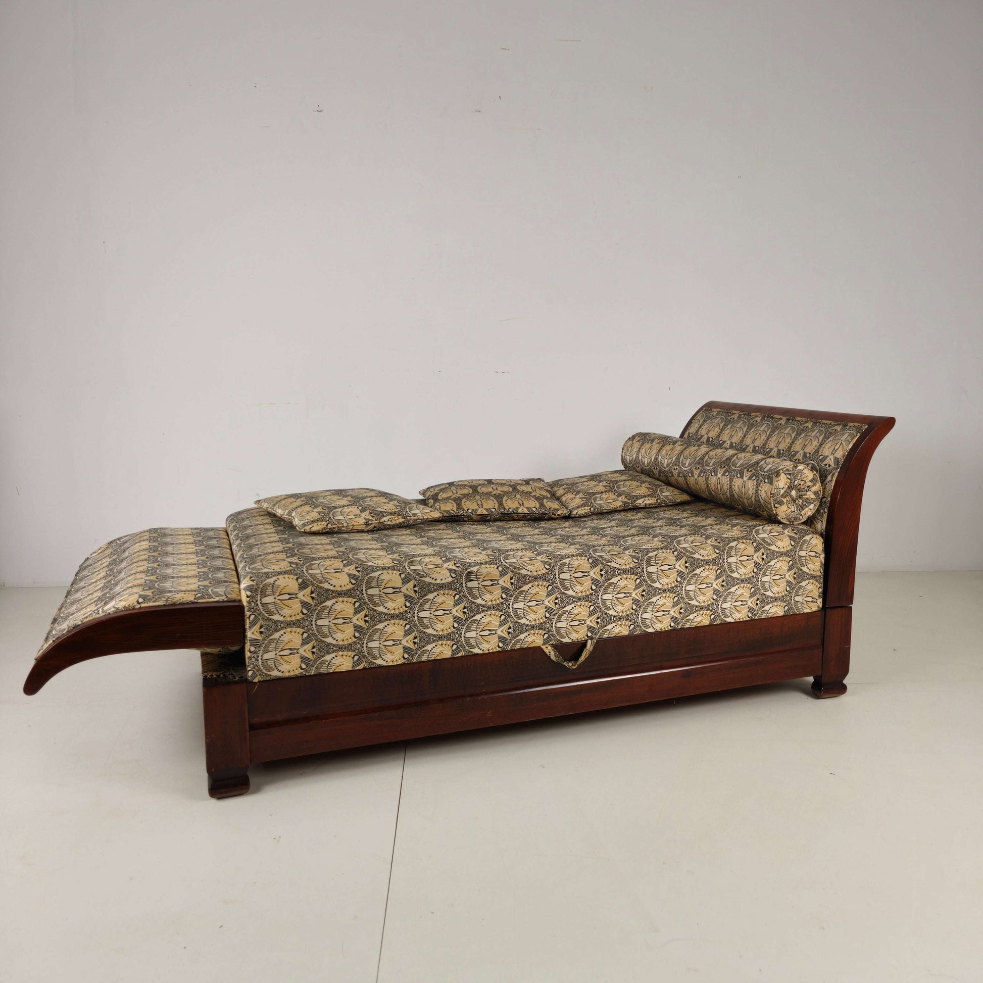 Art Deco Daybed with Hidden Storage & Adjustable Positions Art Deco Daybed with Hidden Storage & Adjustable Positions