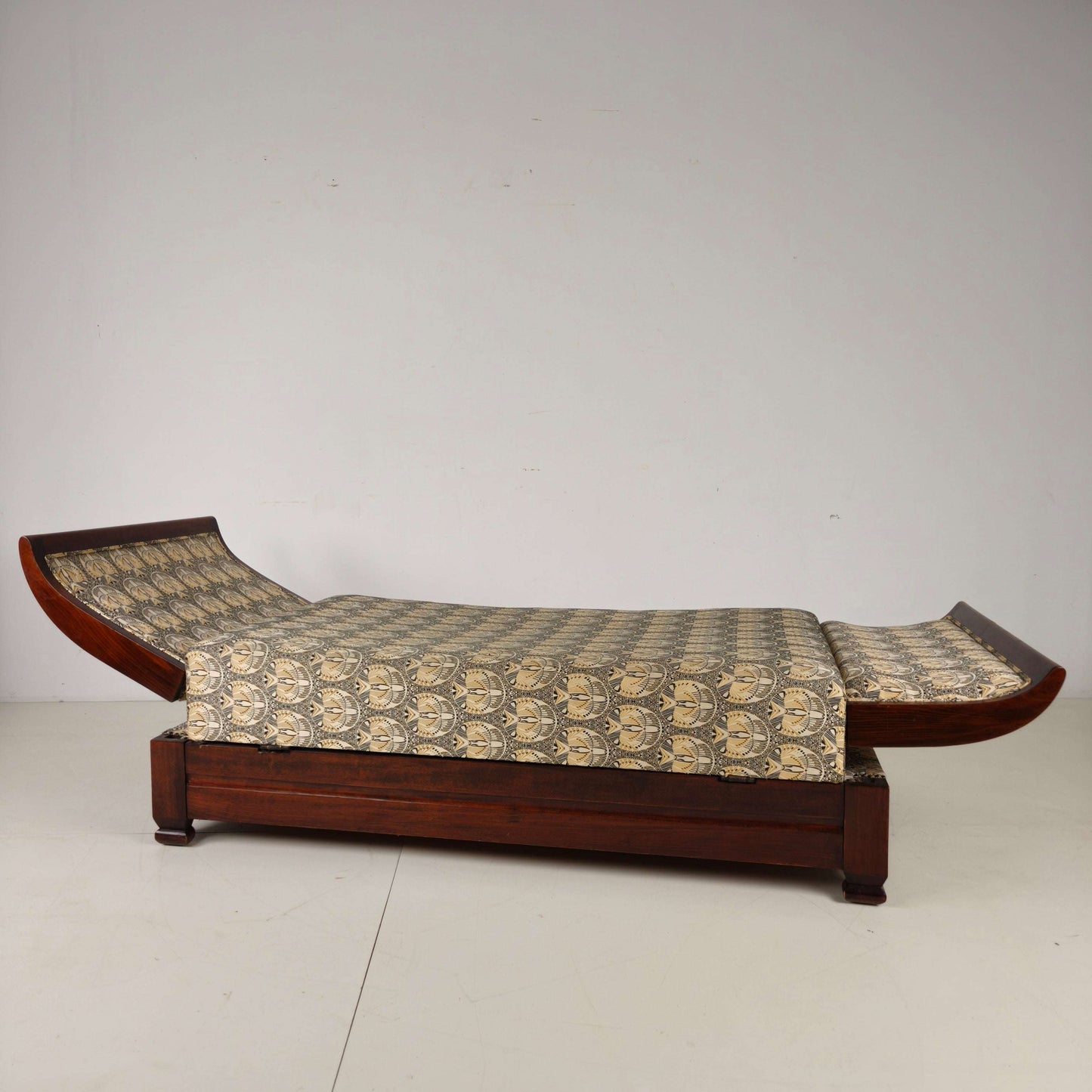 Art Deco Daybed with Hidden Storage & Adjustable Positions Art Deco Daybed with Hidden Storage & Adjustable Positions