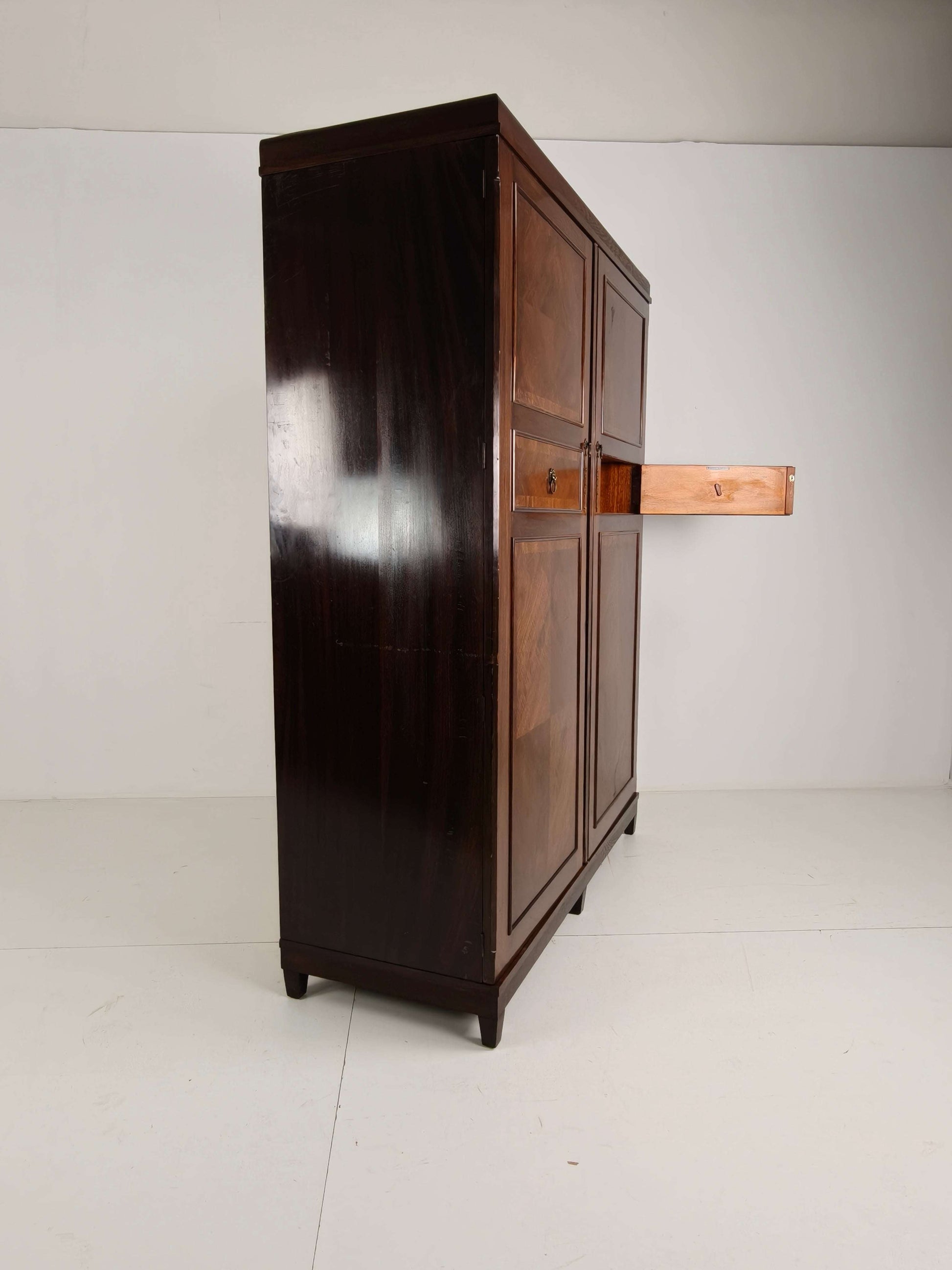 Beautiful English Art Deco 1920s Compactom Ltd Gentleman’s Wardrobe Beautiful English Art Deco 1920s Compactom Ltd Gentleman’s Wardrobe