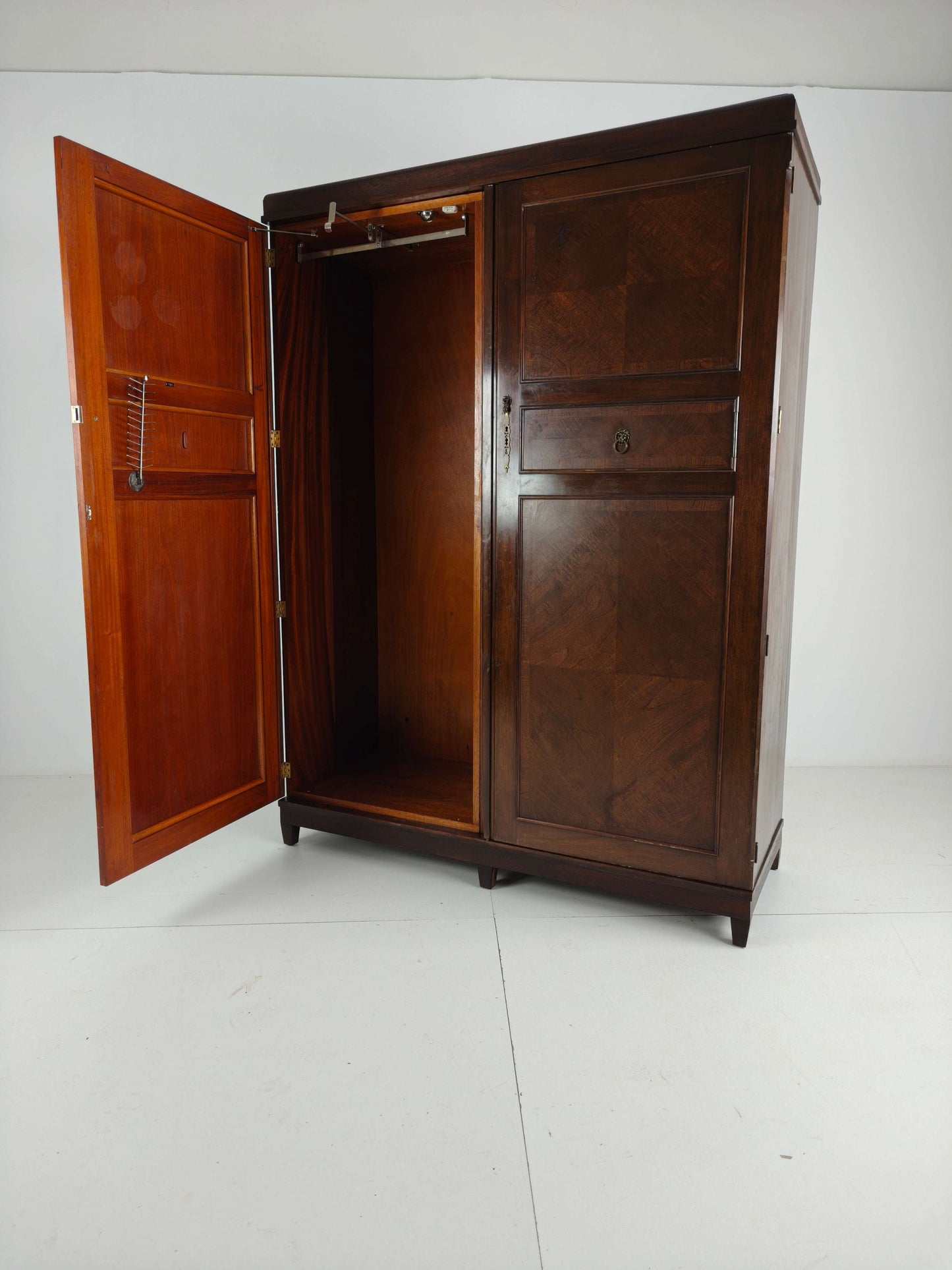 Beautiful English Art Deco 1920s Compactom Ltd Gentleman’s Wardrobe Beautiful English Art Deco 1920s Compactom Ltd Gentleman’s Wardrobe