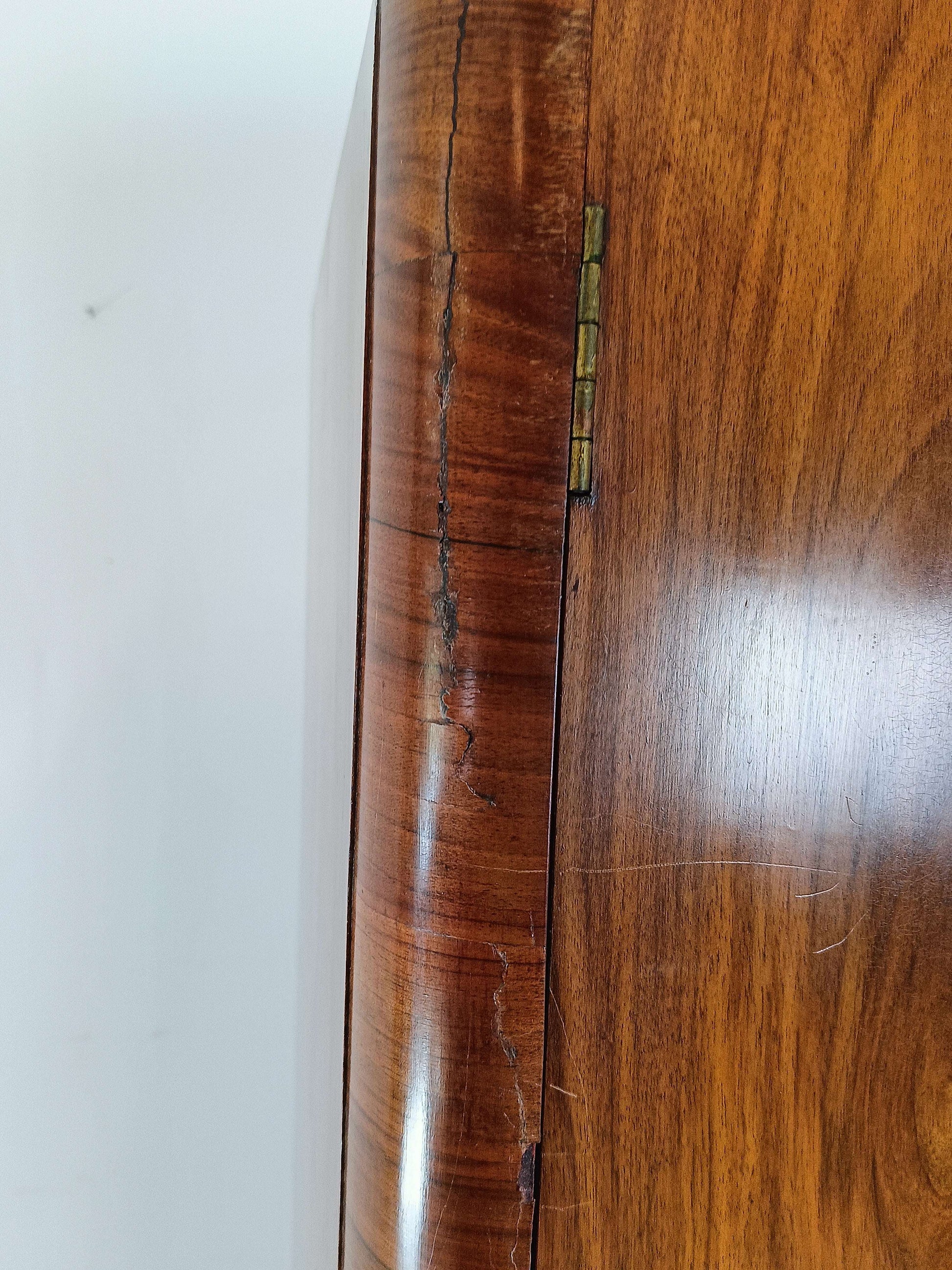 Beautiful English Art Deco Burrnut Wardrobe Beautiful English Art Deco Burrnut Wardrobe