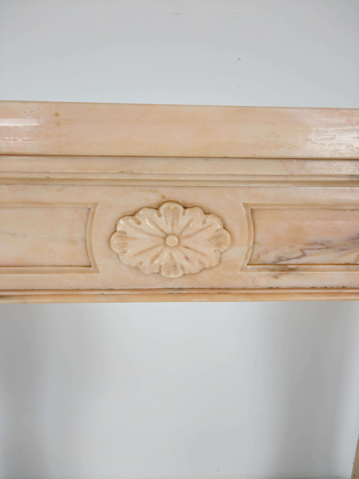 Beautiful Italian Marble Fireplace Mantel – Floral & Leaf Motif | c.1920 Beautiful Italian Marble Fireplace Mantel – Floral & Leaf Motif | c.1920