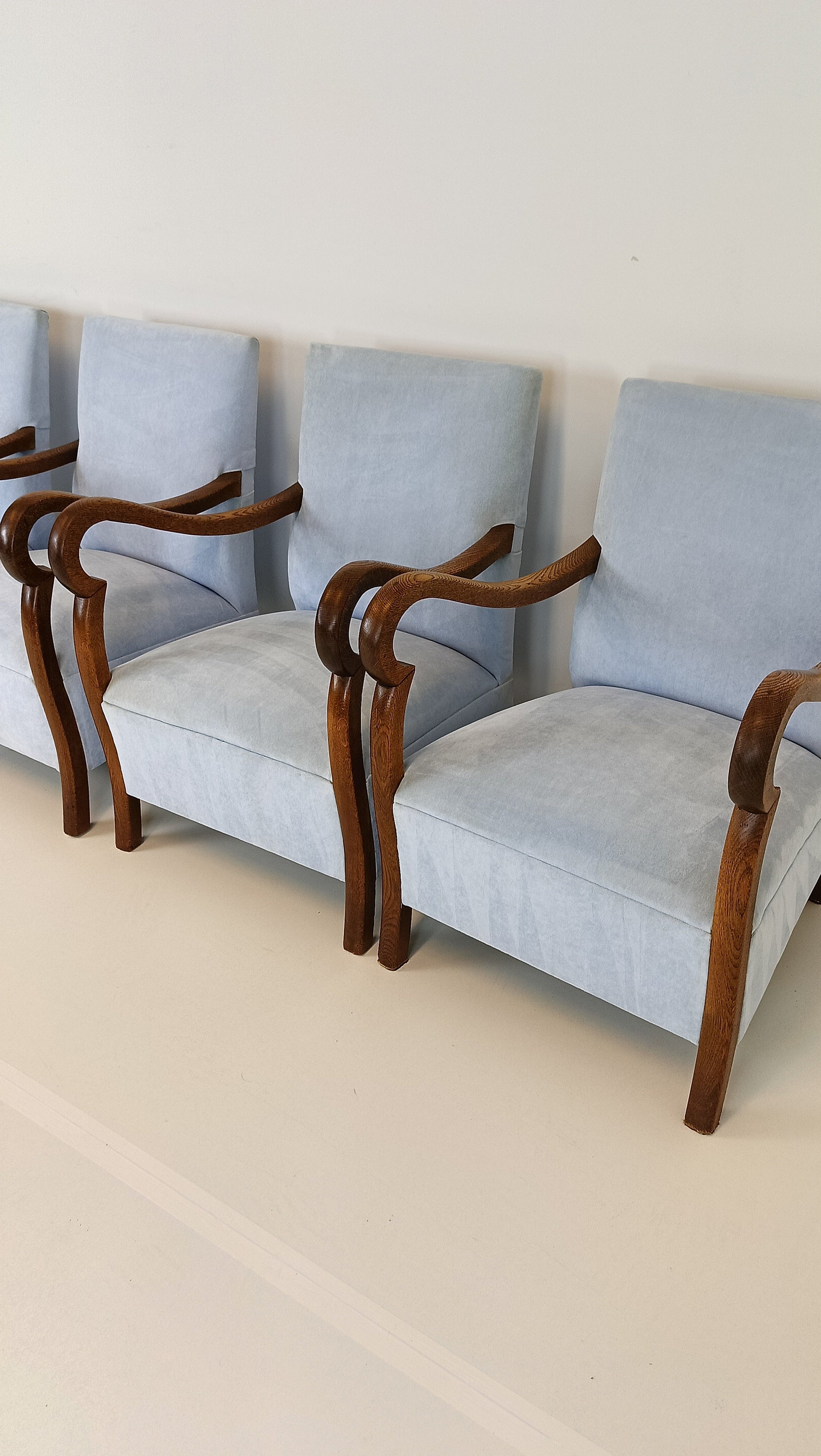 Beautiful Set Of TWO Pastel Blue Chairs Beautiful Set Of TWO Pastel Blue Chairs