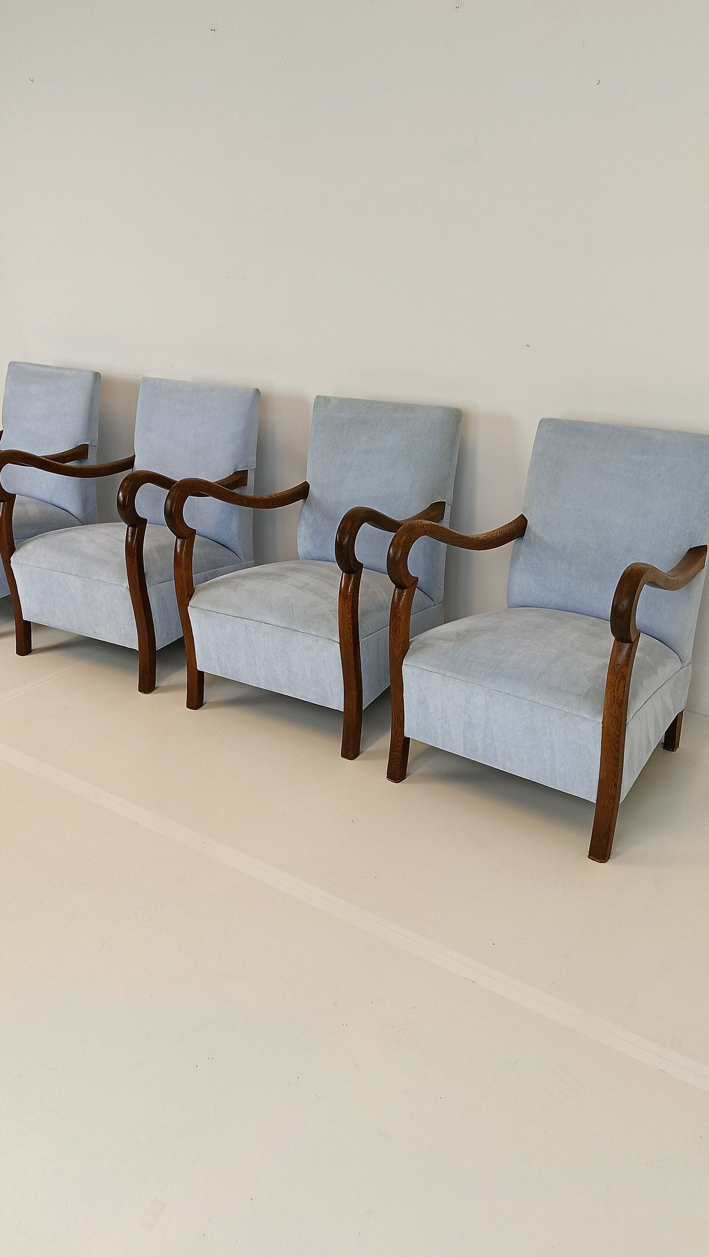 Beautiful Set Of TWO Pastel Blue Chairs Beautiful Set Of TWO Pastel Blue Chairs