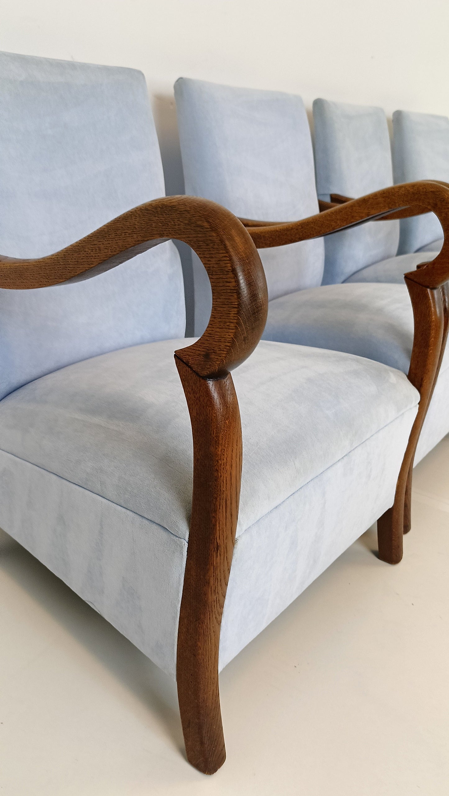 Beautiful Set Of TWO Pastel Blue Chairs Beautiful Set Of TWO Pastel Blue Chairs