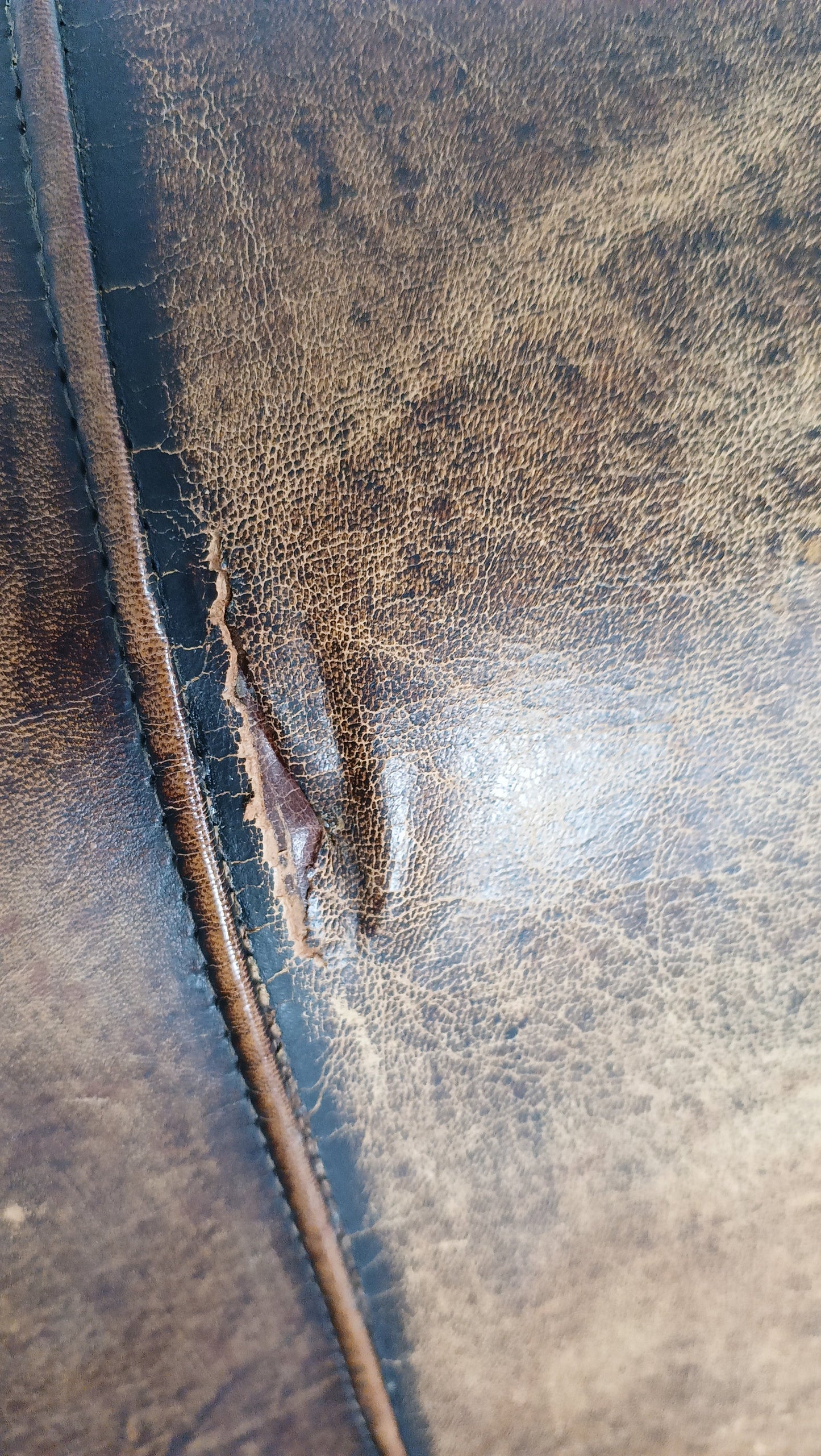 Beautifully Patinated Sheep Leather Sofa Beautifully Patinated Sheep Leather Sofa