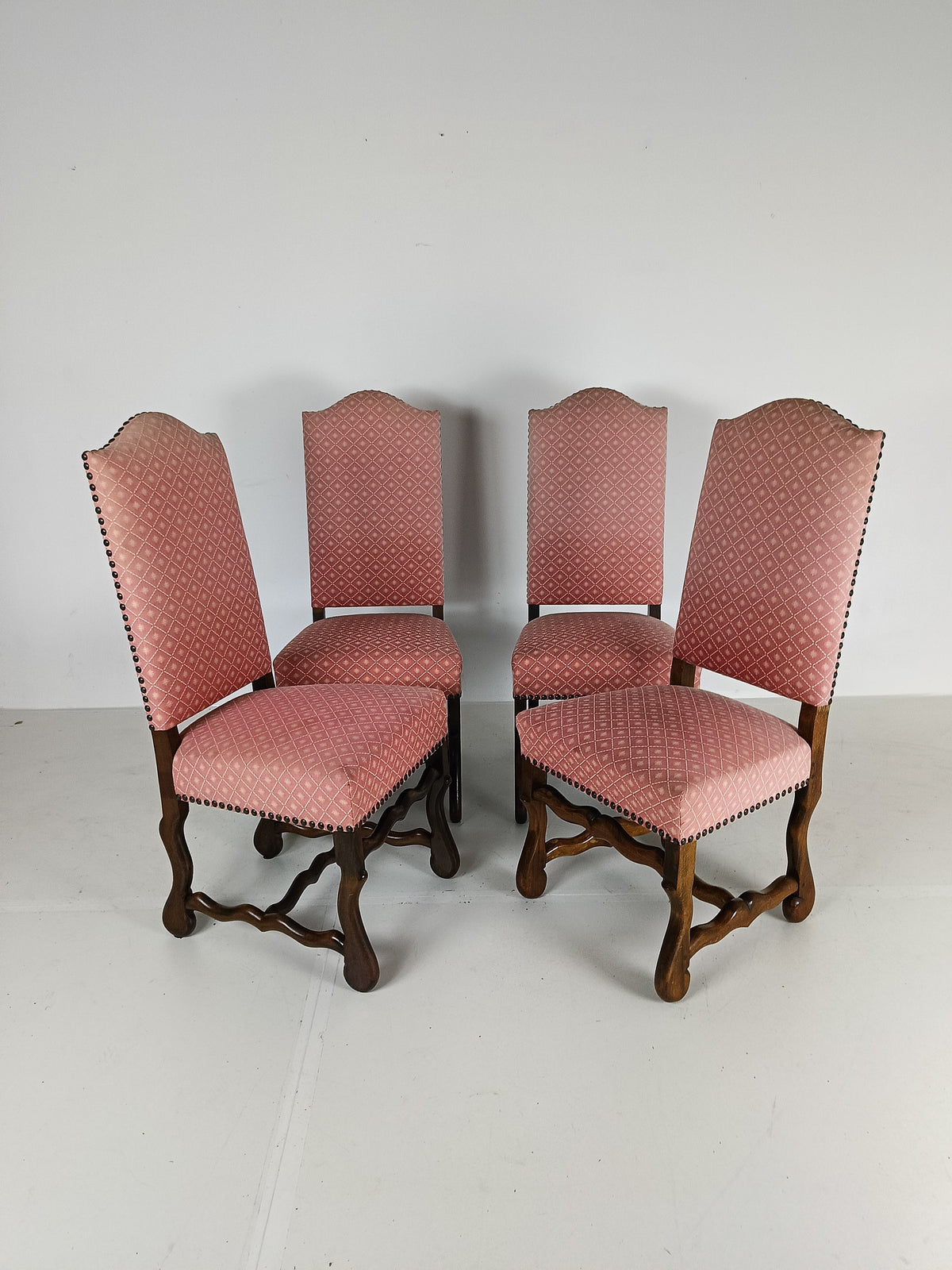 Beech Os De Mouton Tapestry Chairs (set of 4) Beech Os De Mouton Tapestry Chairs (set of 4)