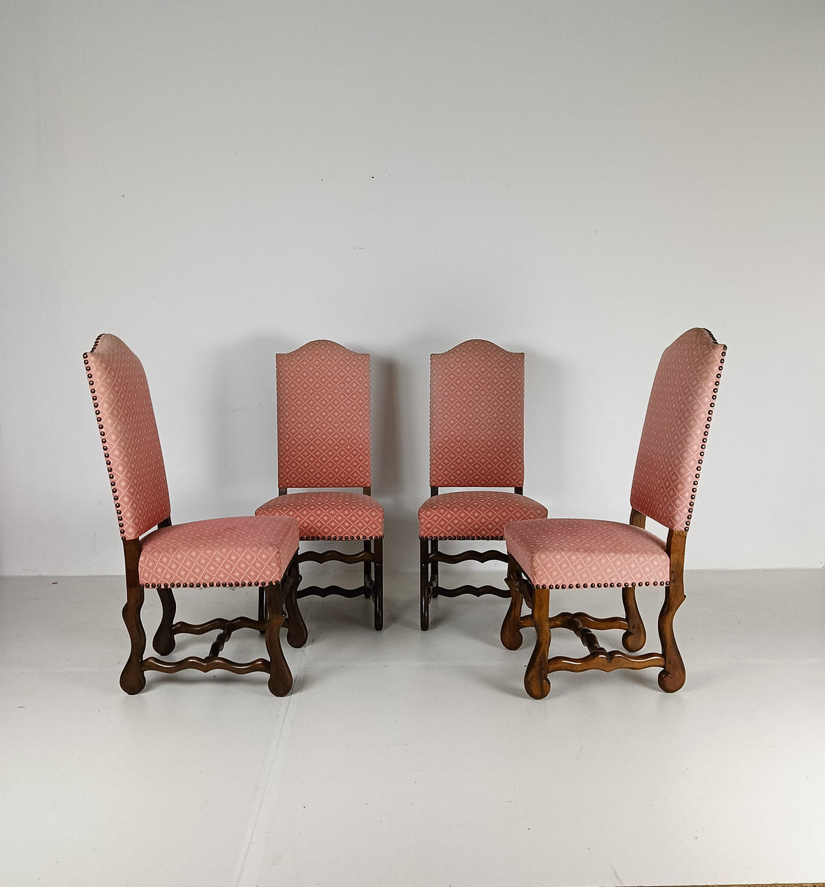 Beech Os De Mouton Tapestry Chairs (set of 4) Beech Os De Mouton Tapestry Chairs (set of 4)