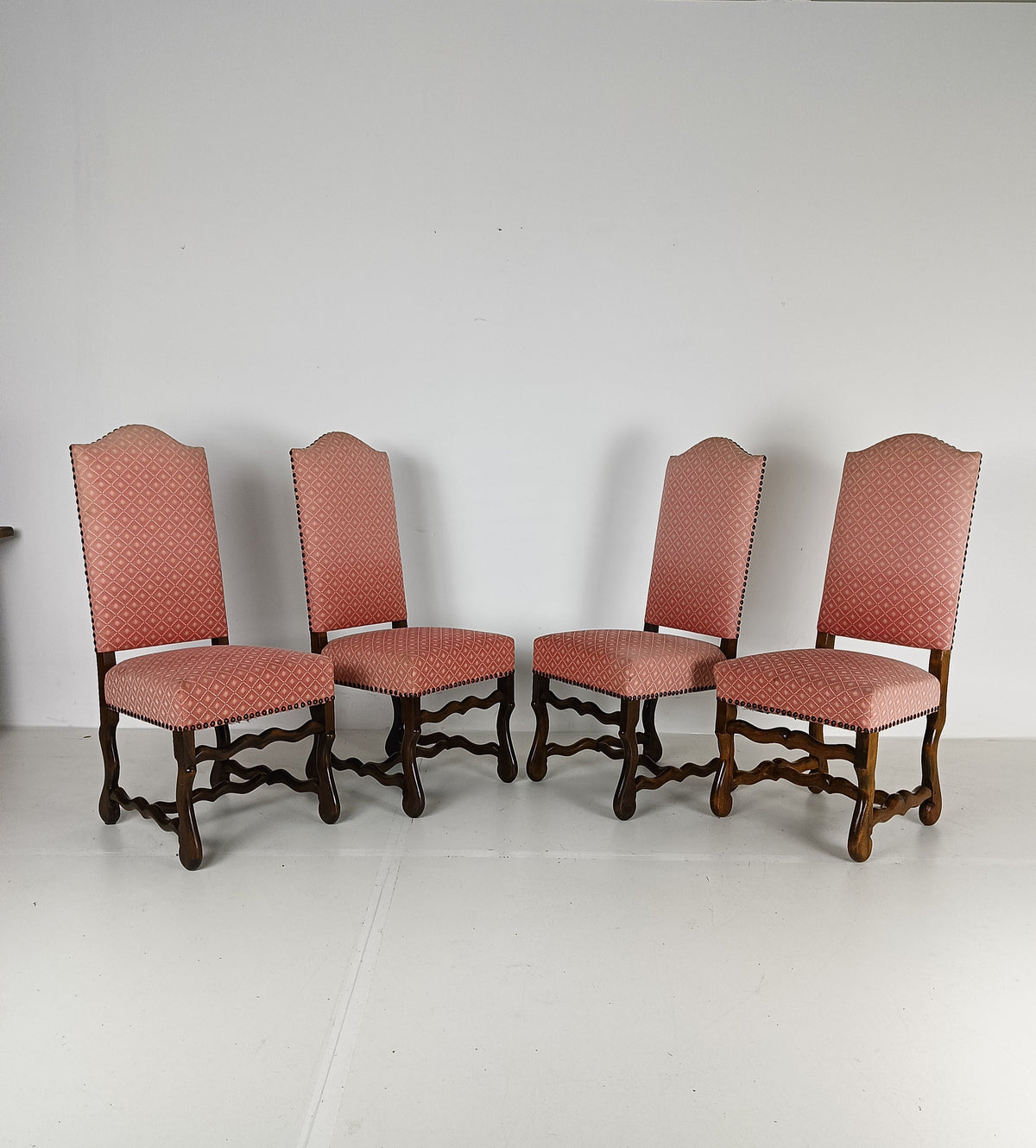 Beech Os De Mouton Tapestry Chairs (set of 4) Beech Os De Mouton Tapestry Chairs (set of 4)