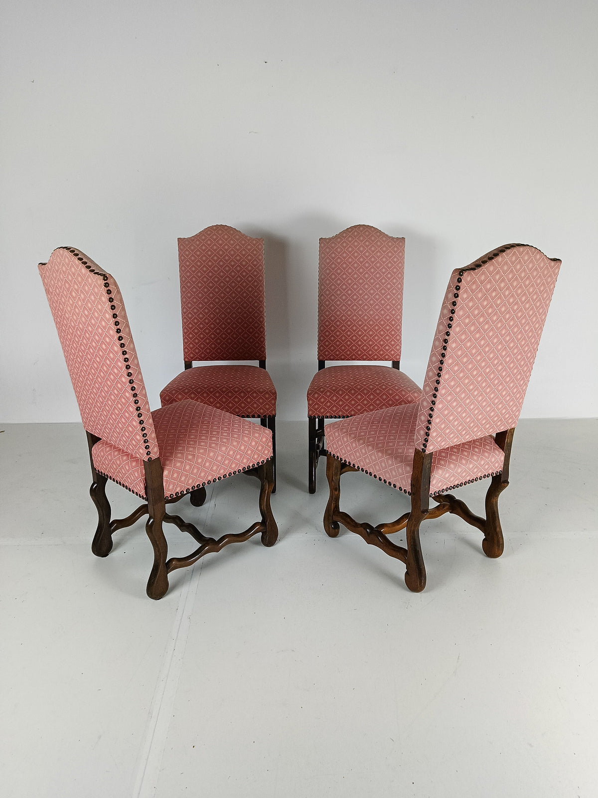 Beech Os De Mouton Tapestry Chairs (set of 4) Beech Os De Mouton Tapestry Chairs (set of 4)