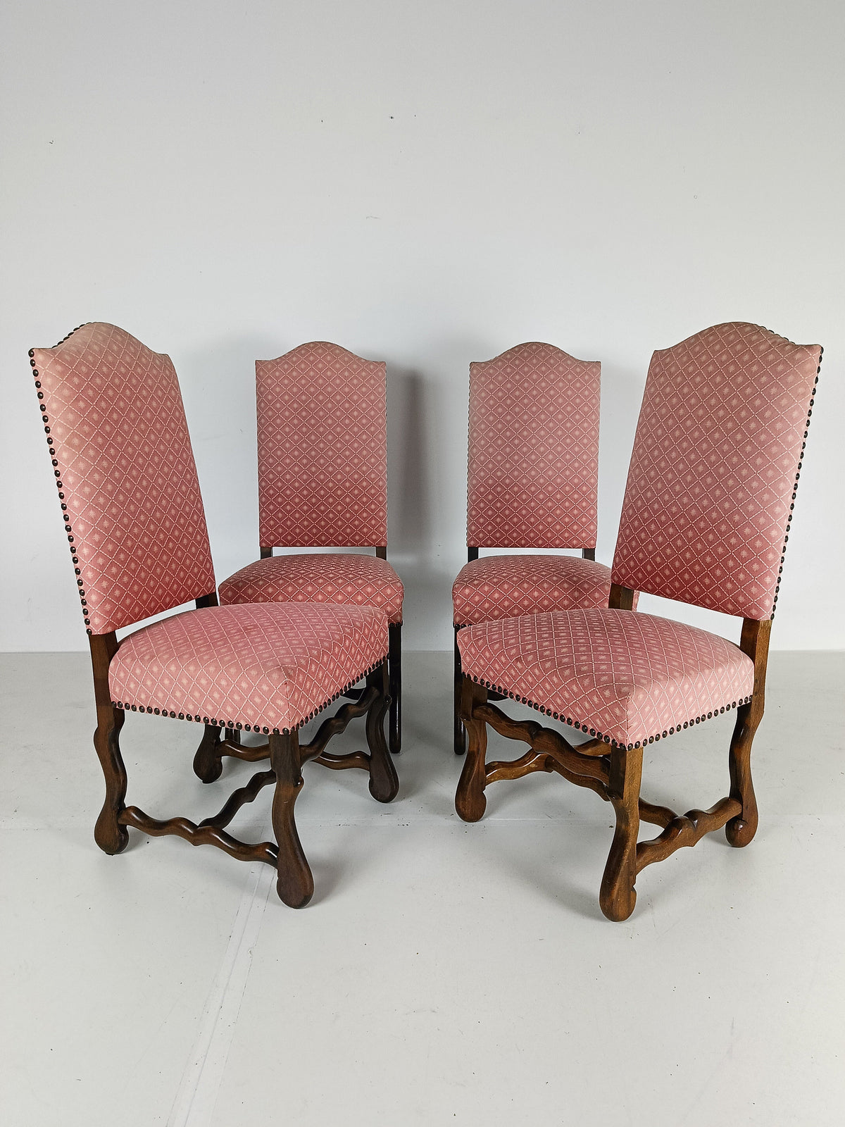 Beech Os De Mouton Tapestry Chairs (set of 4) Beech Os De Mouton Tapestry Chairs (set of 4)
