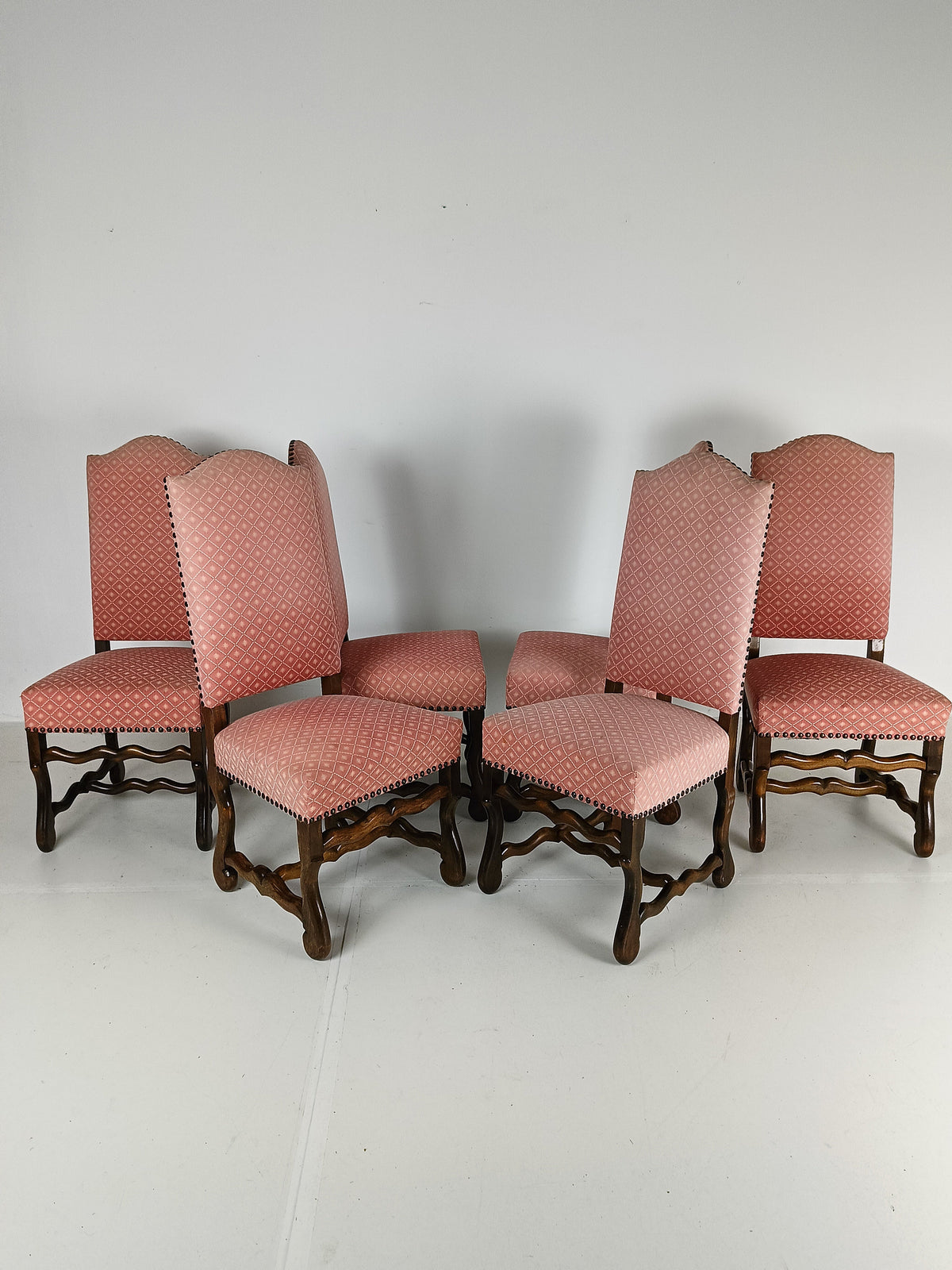 Beech Os De Mouton Tapestry Chairs (set of 4) Beech Os De Mouton Tapestry Chairs (set of 4)