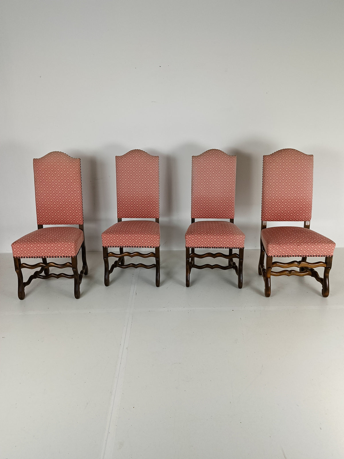 Beech Os De Mouton Tapestry Chairs (set of 4) Beech Os De Mouton Tapestry Chairs (set of 4)