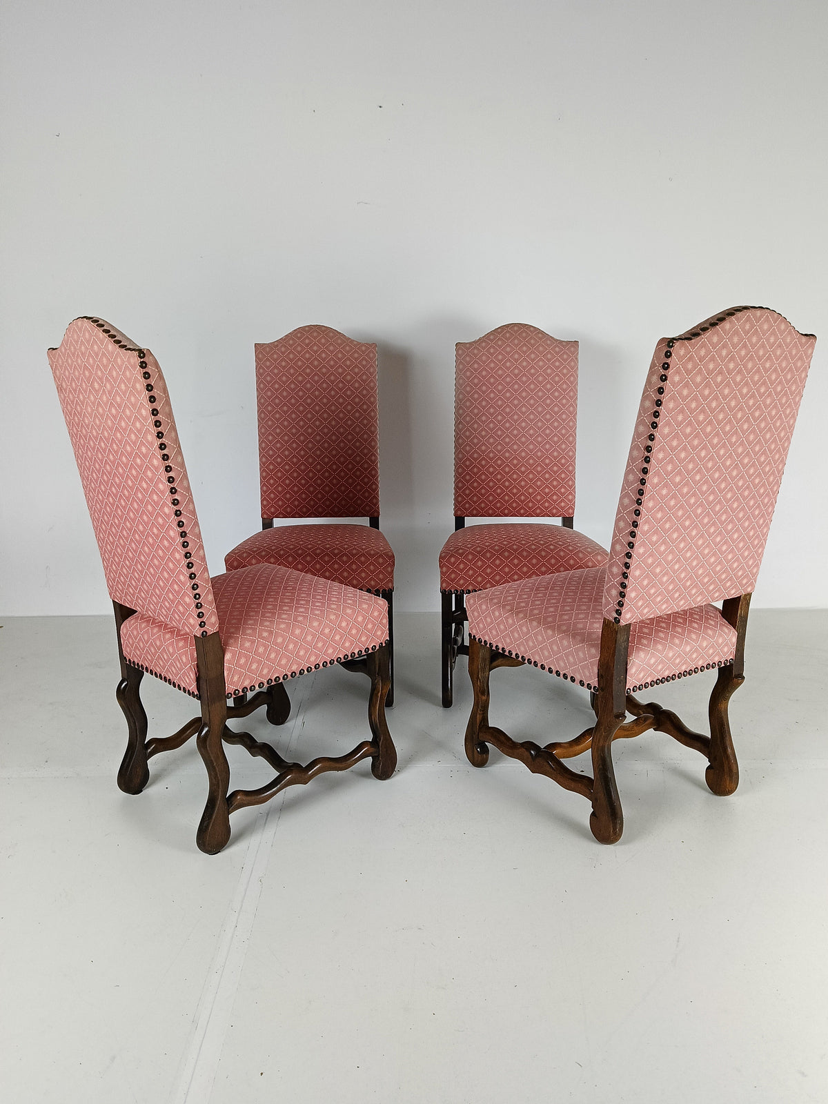 Beech Os De Mouton Tapestry Chairs (set of 4) Beech Os De Mouton Tapestry Chairs (set of 4)