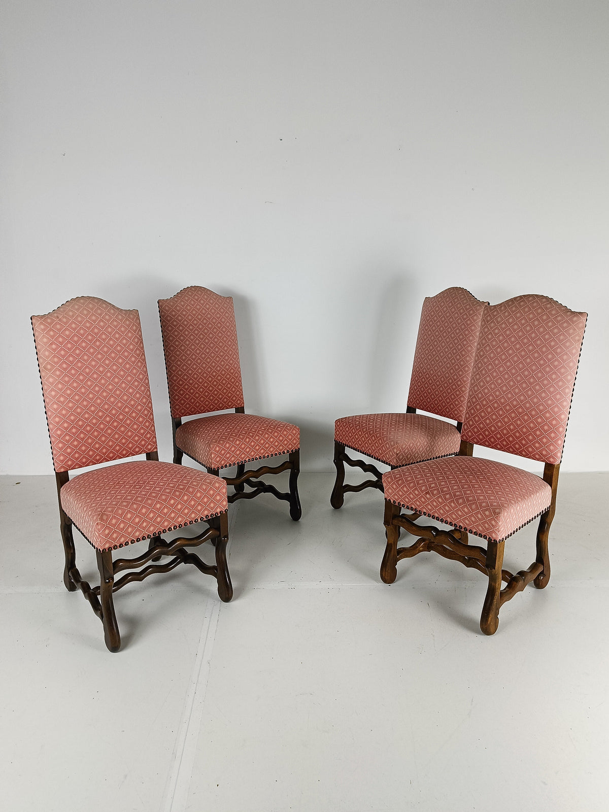 Beech Os De Mouton Tapestry Chairs (set of 4) Beech Os De Mouton Tapestry Chairs (set of 4)