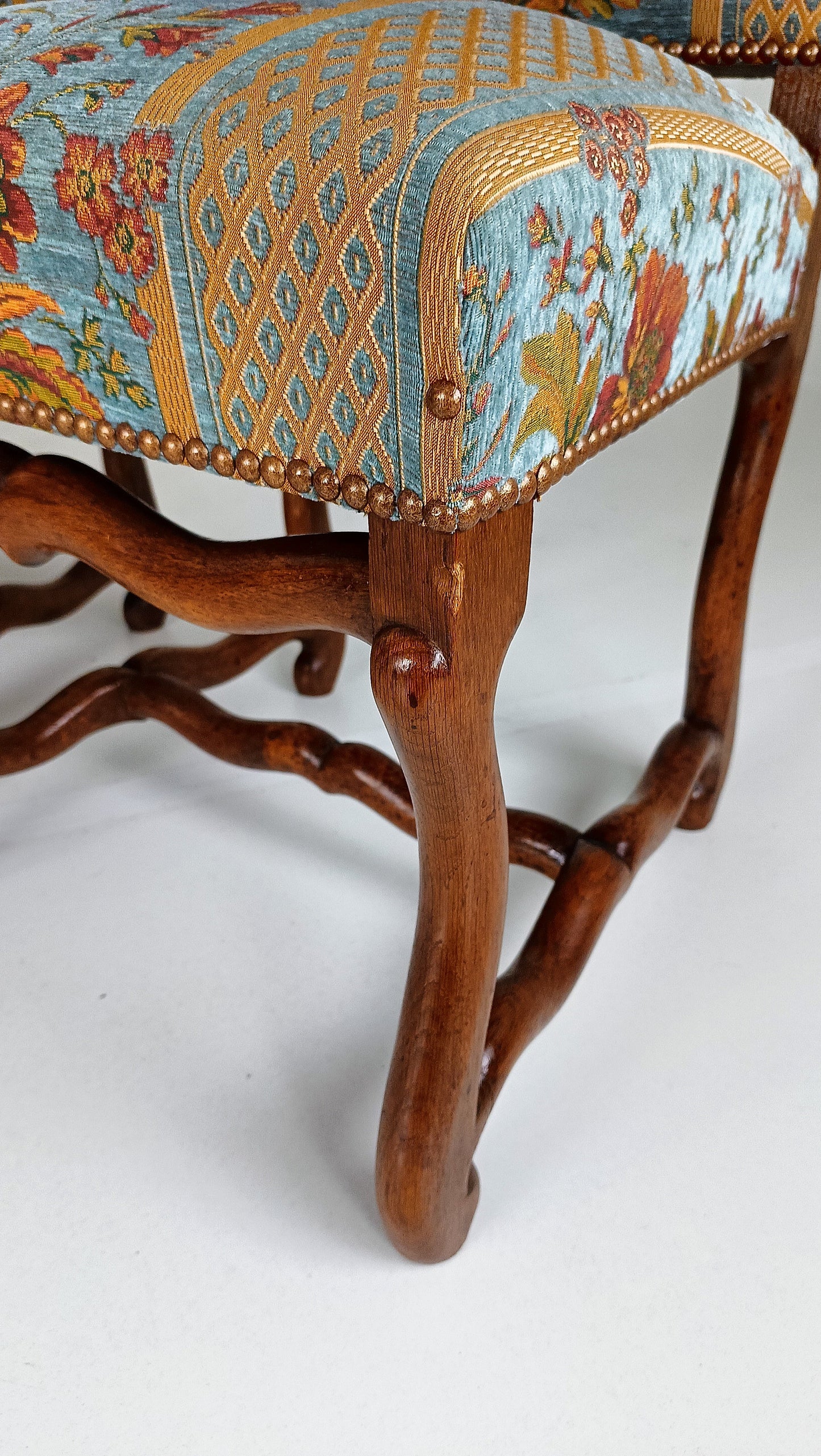 Beech Os De Mouton Tapestry Chairs (set of 6) Beech Os De Mouton Tapestry Chairs (set of 6)