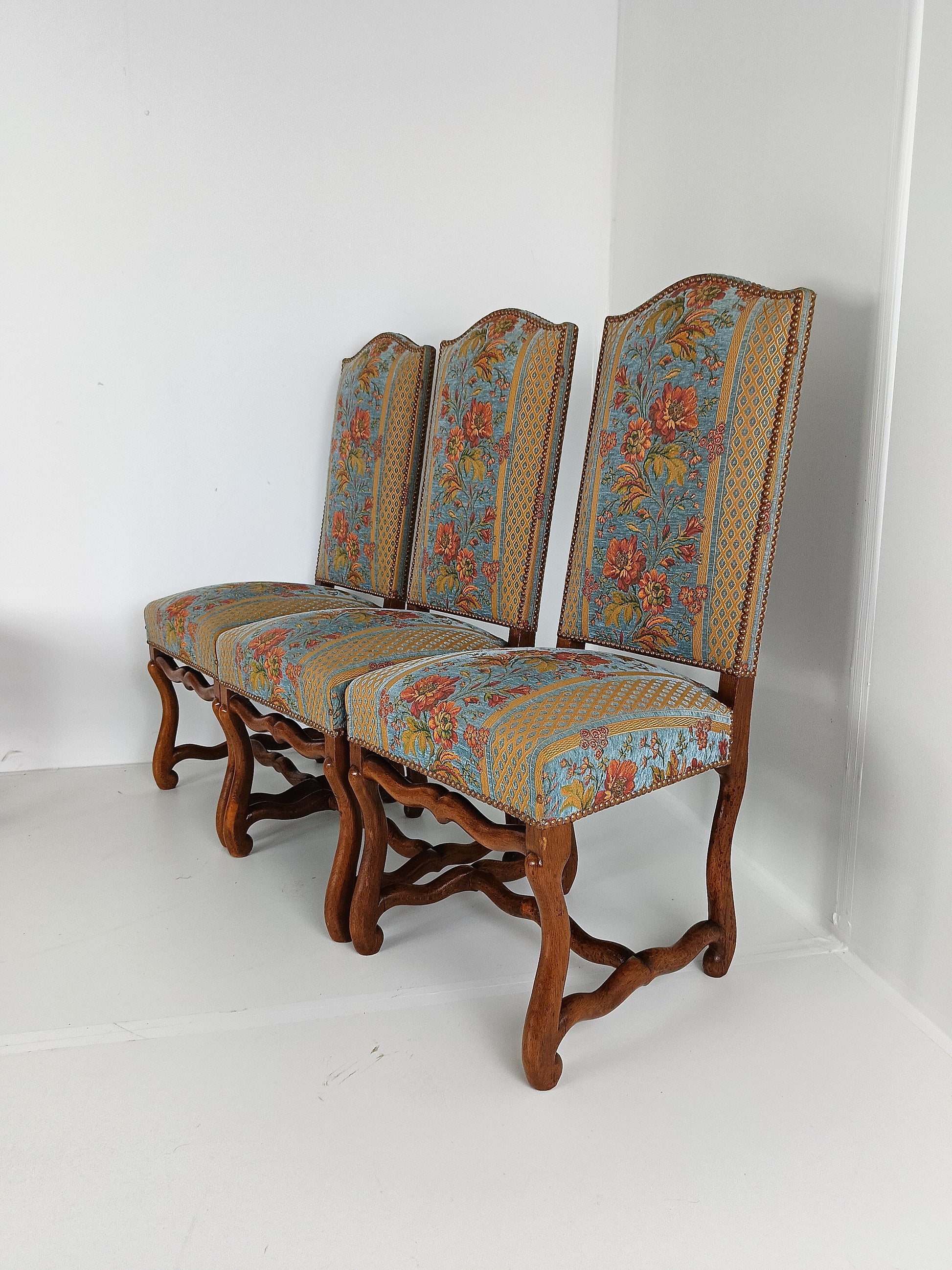 Beech Os De Mouton Tapestry Chairs (set of 6) Beech Os De Mouton Tapestry Chairs (set of 6)