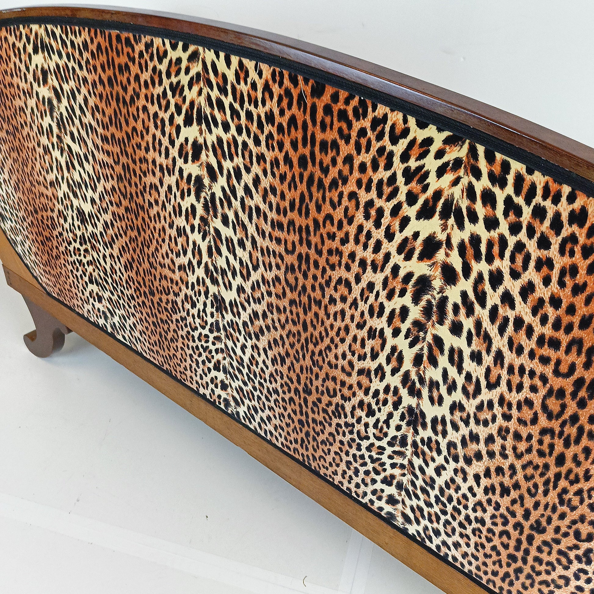 Biedermeyer Style Sofa In Leopard Trim Biedermeyer Style Sofa In Leopard Trim