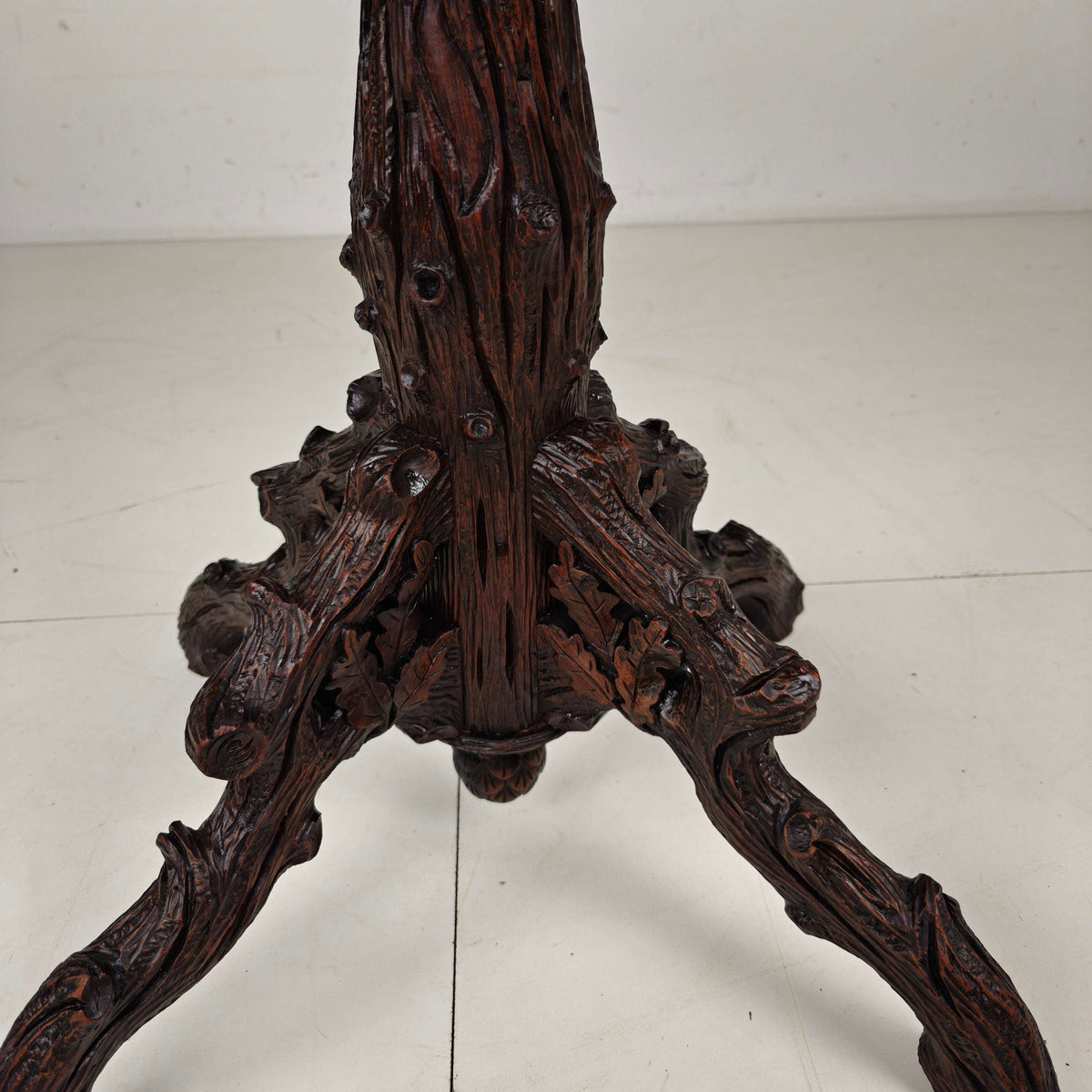 Black Forest Card Table by Horrix – 1880 Black Forest Card Table by Horrix – 1880