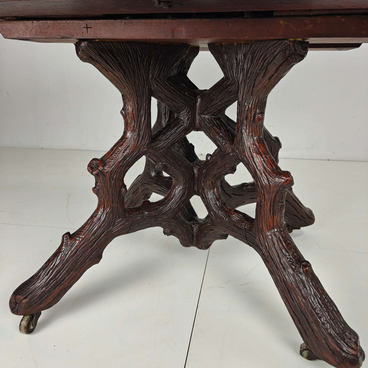 Black Forest Center Table by Matthijs Horrix for Horrix Den Haag, 1890s Black Forest Center Table by Matthijs Horrix for Horrix Den Haag, 1890s
