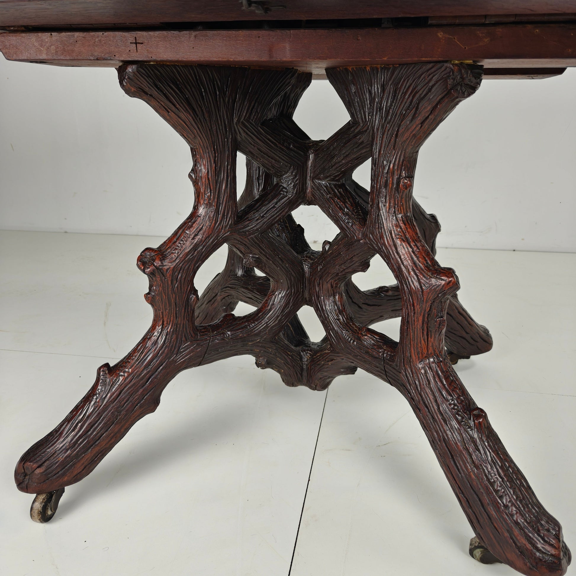 Black Forest Center Table by Matthijs Horrix for Horrix Den Haag, 1890s Black Forest Center Table by Matthijs Horrix for Horrix Den Haag, 1890s