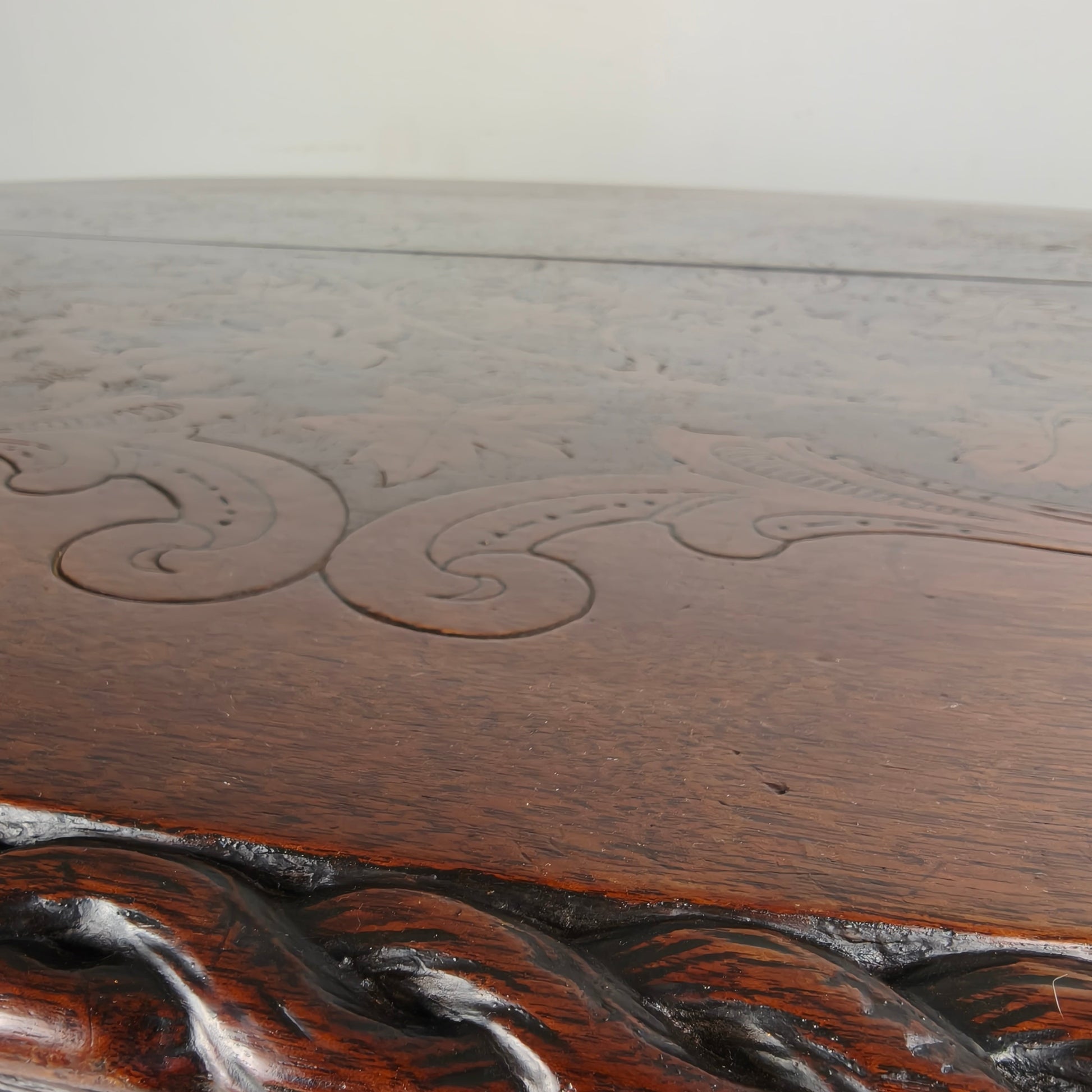 Black Forest Center Table by Matthijs Horrix for Horrix Den Haag, 1890s Black Forest Center Table by Matthijs Horrix for Horrix Den Haag, 1890s