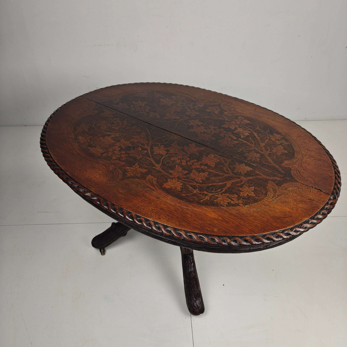 Black Forest Center Table by Matthijs Horrix for Horrix Den Haag, 1890s Black Forest Center Table by Matthijs Horrix for Horrix Den Haag, 1890s