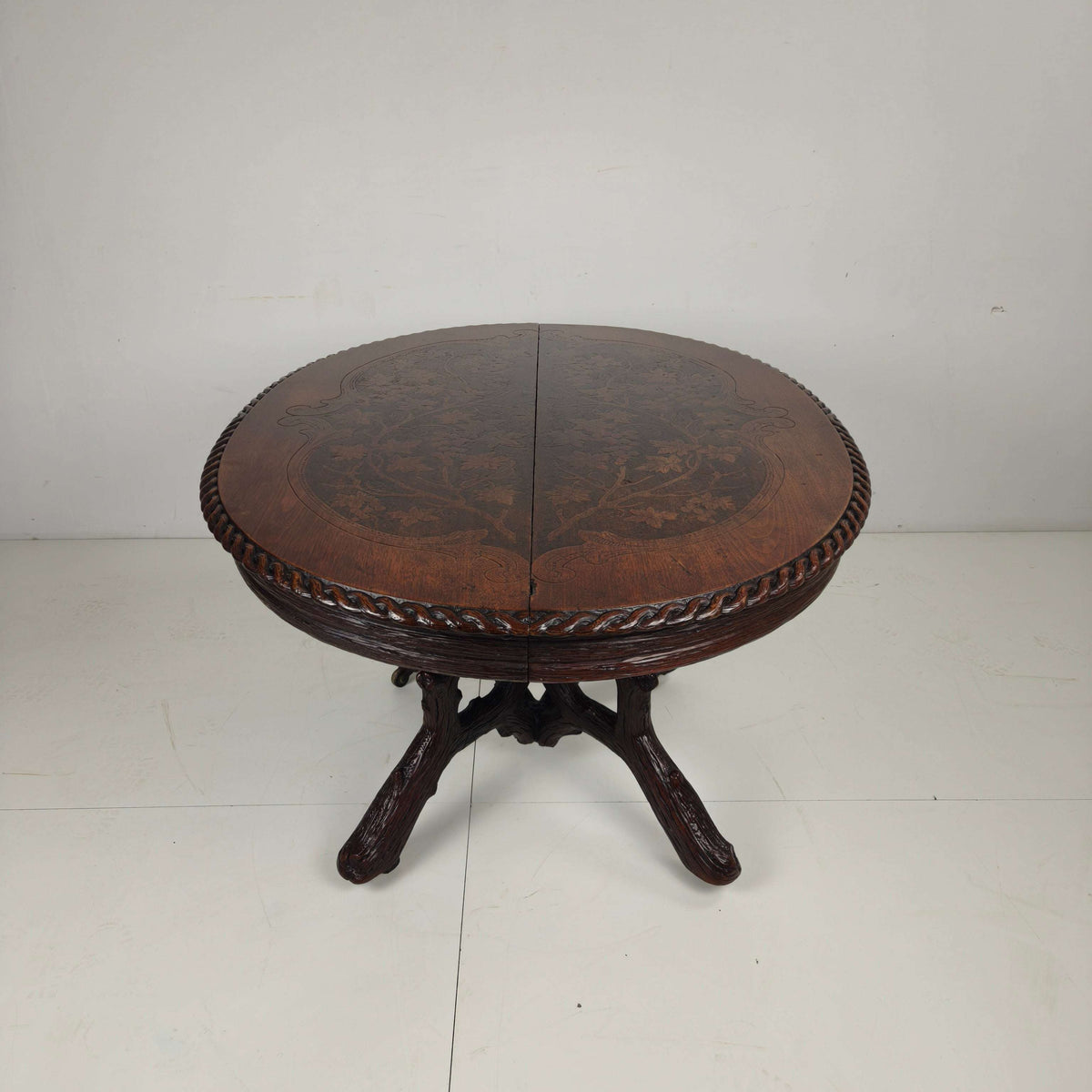 Black Forest Center Table by Matthijs Horrix for Horrix Den Haag, 1890s Black Forest Center Table by Matthijs Horrix for Horrix Den Haag, 1890s