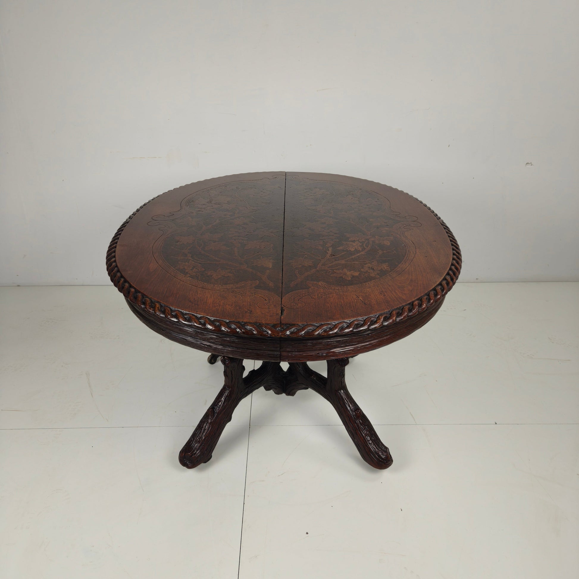 Black Forest Center Table by Matthijs Horrix for Horrix Den Haag, 1890s Black Forest Center Table by Matthijs Horrix for Horrix Den Haag, 1890s