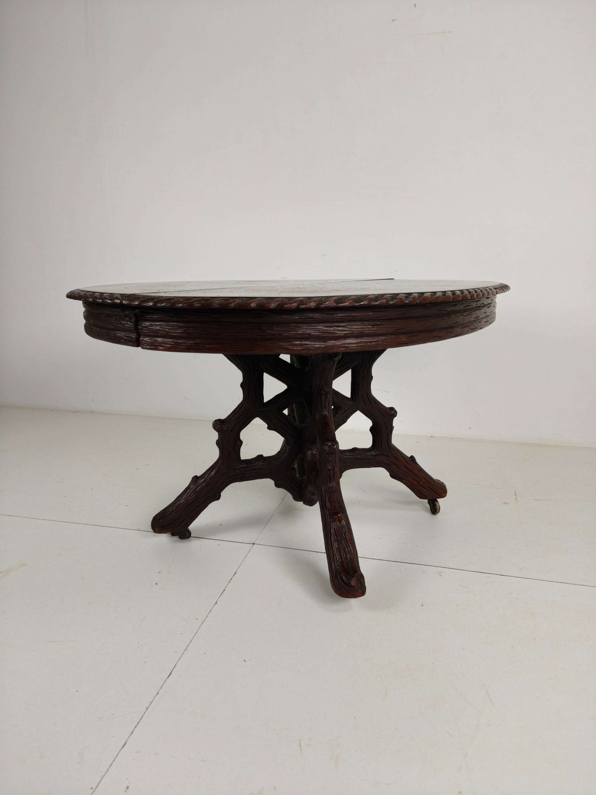 Black Forest Center Table by Matthijs Horrix for Horrix Den Haag, 1890s Black Forest Center Table by Matthijs Horrix for Horrix Den Haag, 1890s
