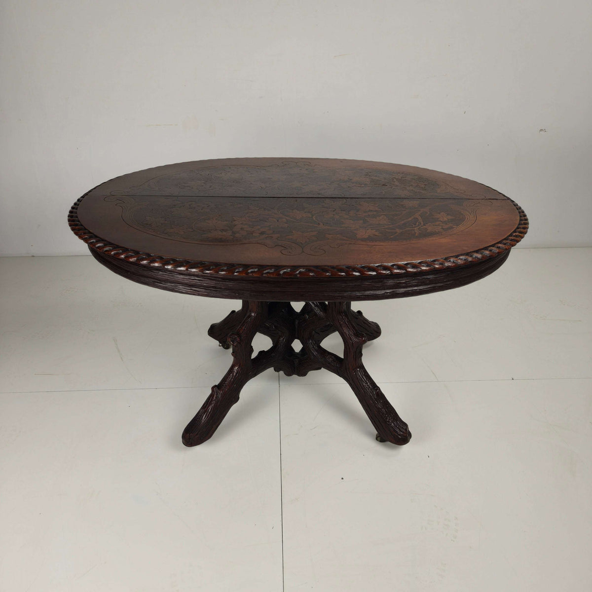 Black Forest Center Table by Matthijs Horrix for Horrix Den Haag, 1890s Black Forest Center Table by Matthijs Horrix for Horrix Den Haag, 1890s