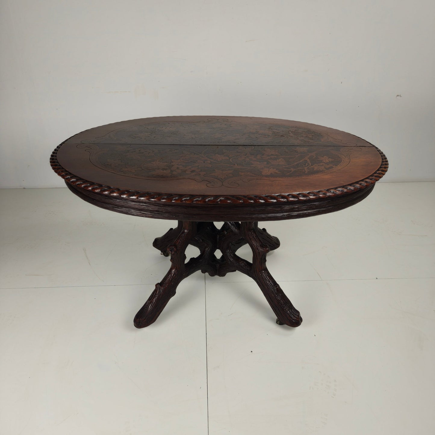Black Forest Center Table by Matthijs Horrix for Horrix Den Haag, 1890s Black Forest Center Table by Matthijs Horrix for Horrix Den Haag, 1890s