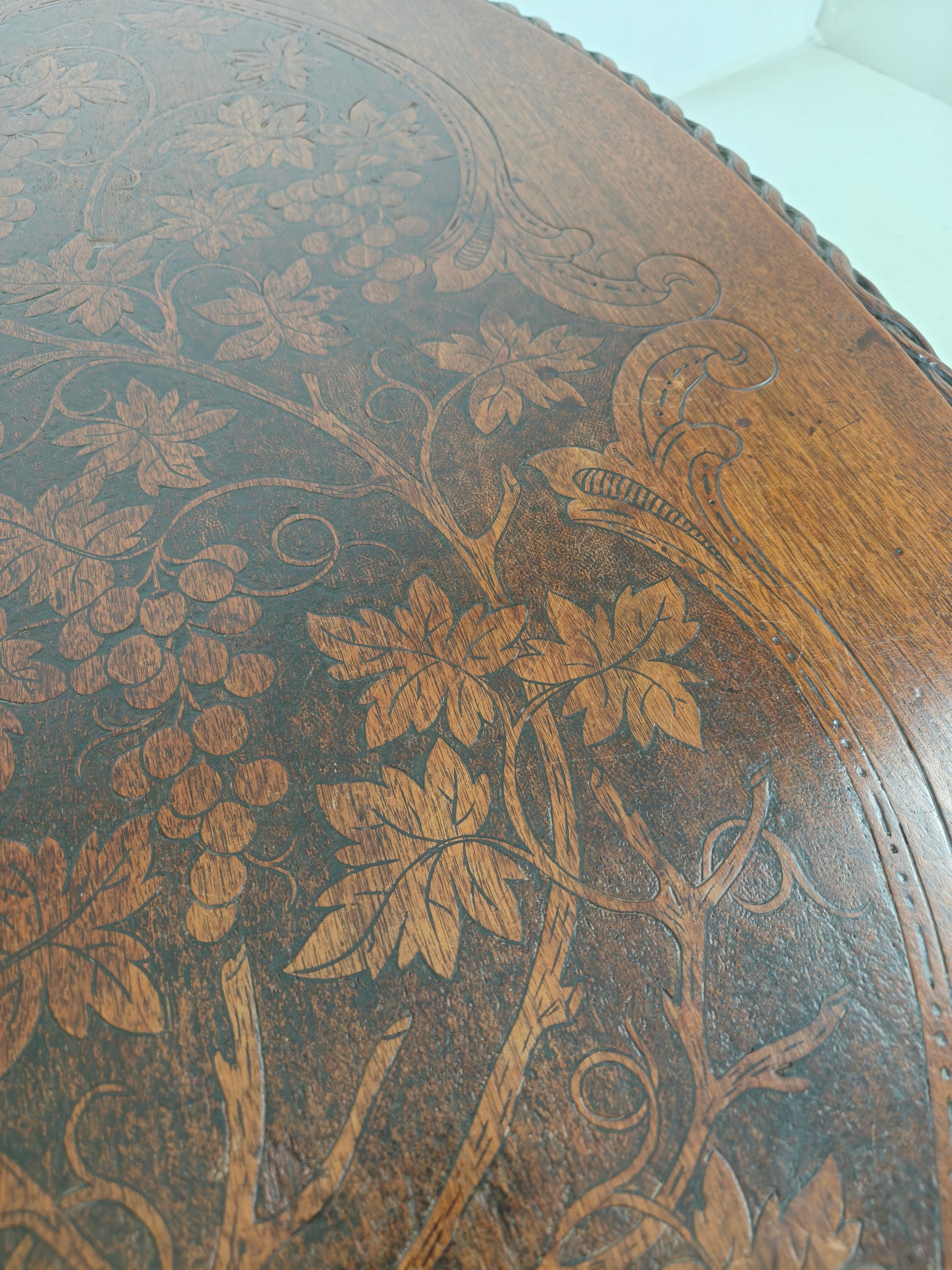 Black Forest Center Table by Matthijs Horrix for Horrix Den Haag, 1890s Black Forest Center Table by Matthijs Horrix for Horrix Den Haag, 1890s