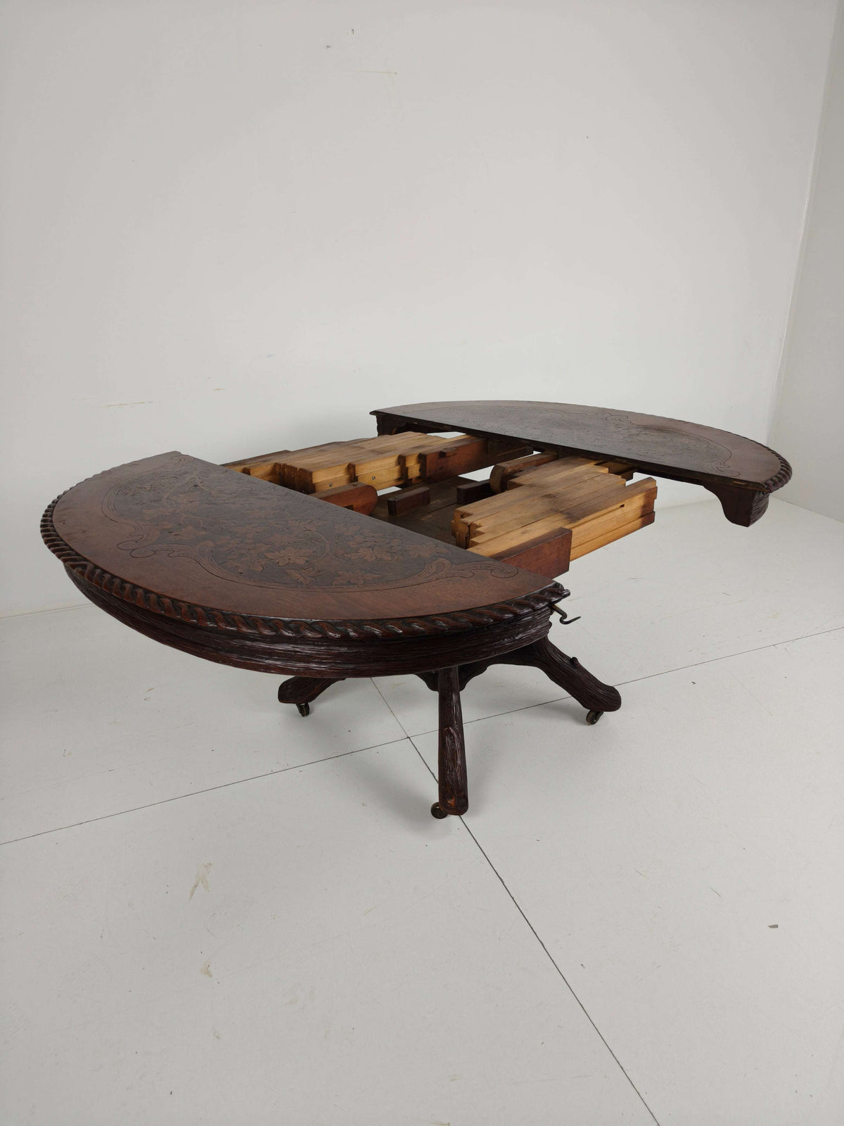 Black Forest Center Table by Matthijs Horrix for Horrix Den Haag, 1890s Black Forest Center Table by Matthijs Horrix for Horrix Den Haag, 1890s