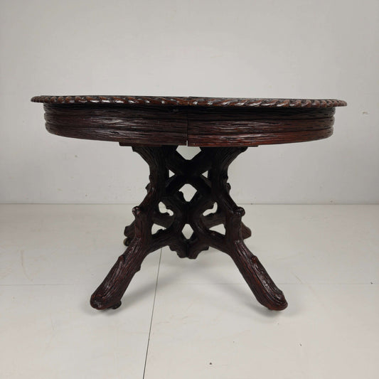 Black Forest Center Table by Matthijs Horrix for Horrix Den Haag, 1890s Black Forest Center Table by Matthijs Horrix for Horrix Den Haag, 1890s