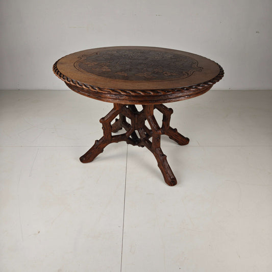 Black Forest Style Dining Table by Horrix – circa 1880 Black Forest Style Dining Table by Horrix – circa 1880