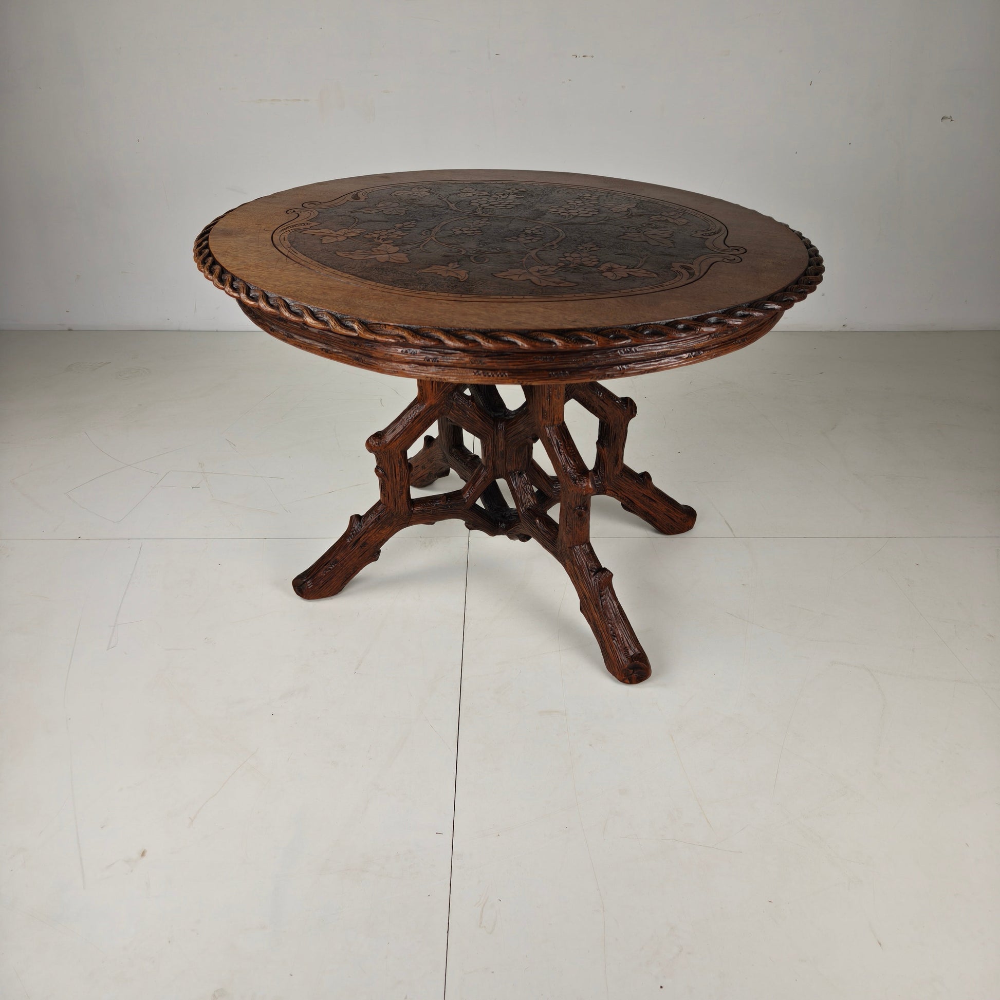 Black Forest Style Dining Table by Horrix – circa 1880 Black Forest Style Dining Table by Horrix – circa 1880
