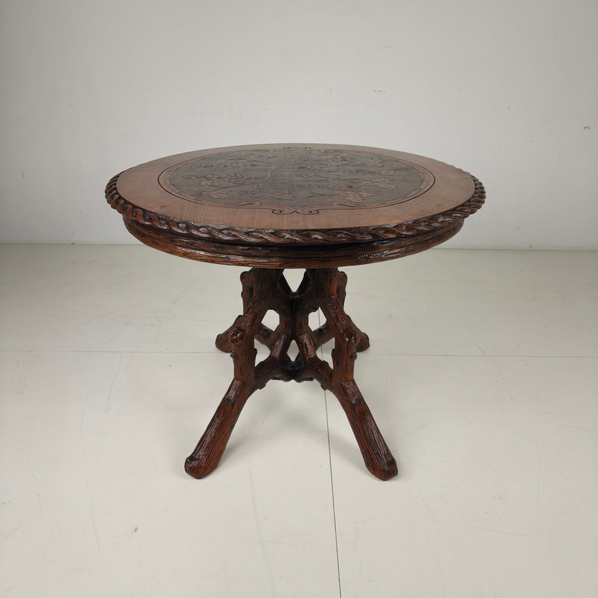 Black Forest Style Dining Table by Horrix – circa 1880 Black Forest Style Dining Table by Horrix – circa 1880