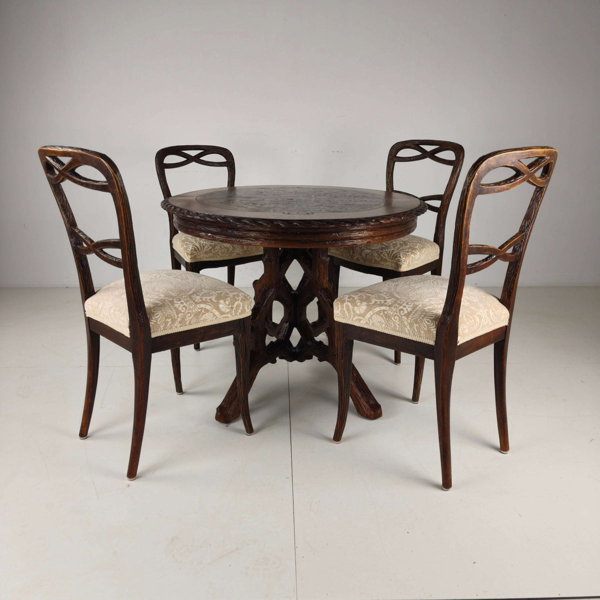 Black Forest Style Dining Table by Horrix – circa 1880 Black Forest Style Dining Table by Horrix – circa 1880