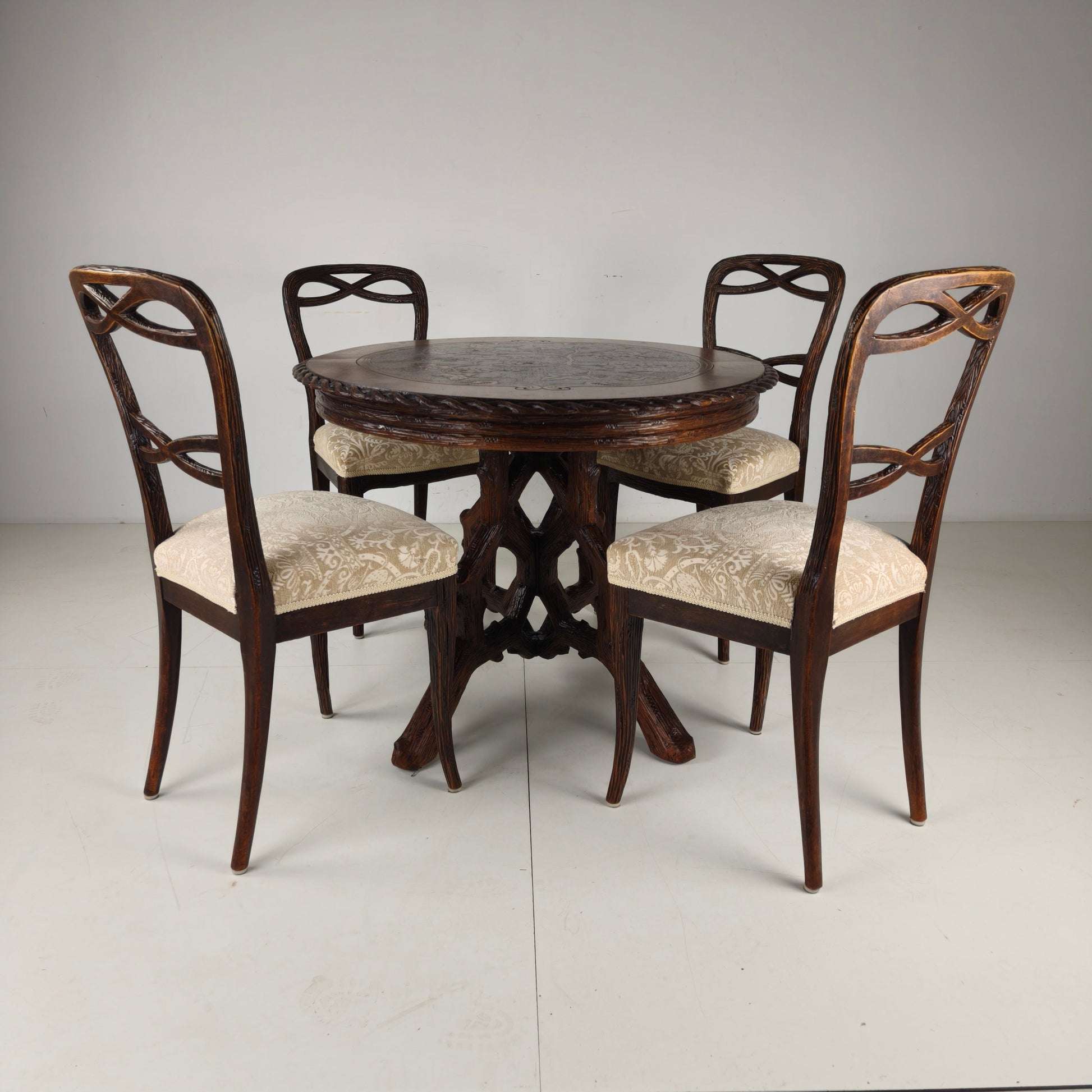Black Forest Style Dining Table by Horrix – circa 1880 Black Forest Style Dining Table by Horrix – circa 1880