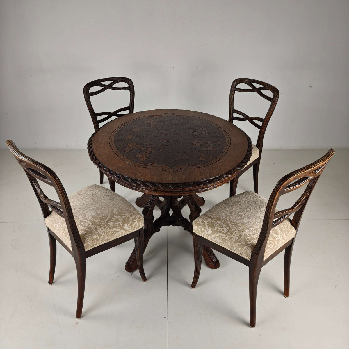 Black Forest Style Dining Table by Horrix – circa 1880 Black Forest Style Dining Table by Horrix – circa 1880