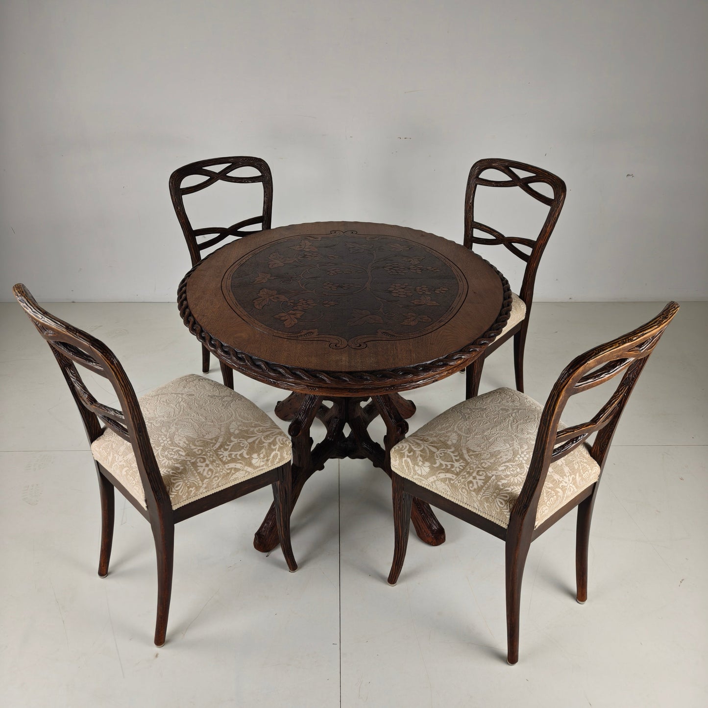 Black Forest Style Dining Table by Horrix – circa 1880 Black Forest Style Dining Table by Horrix – circa 1880