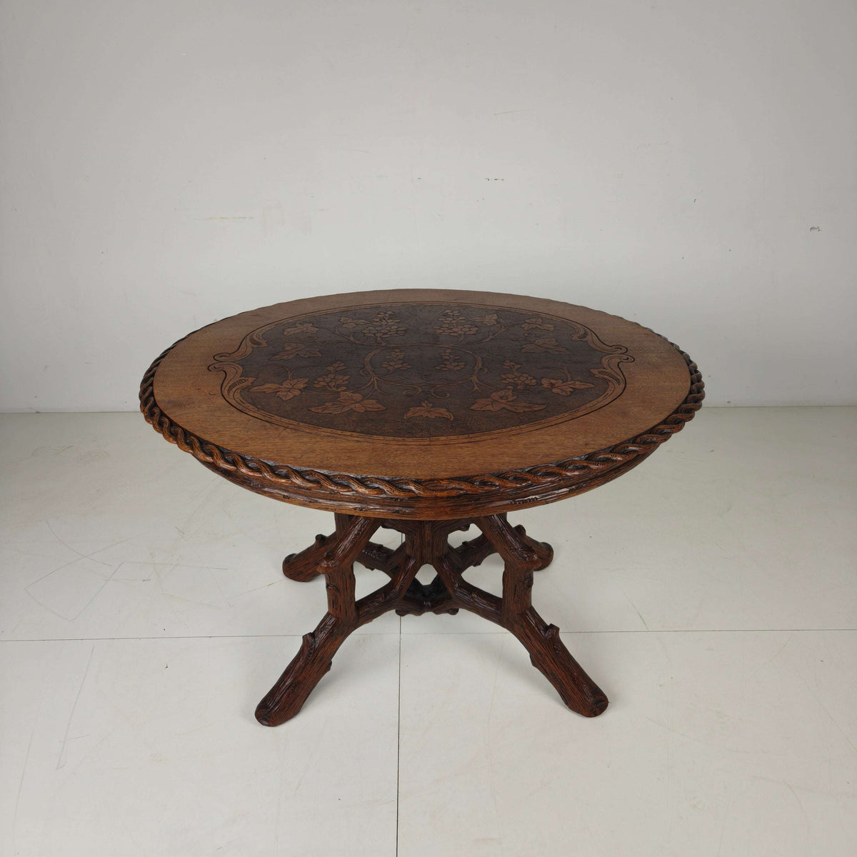 Black Forest Style Dining Table by Horrix – circa 1880 Black Forest Style Dining Table by Horrix – circa 1880