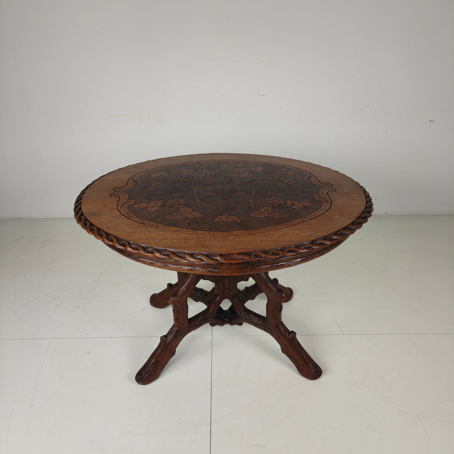Black Forest Style Dining Table by Horrix – circa 1880 Black Forest Style Dining Table by Horrix – circa 1880